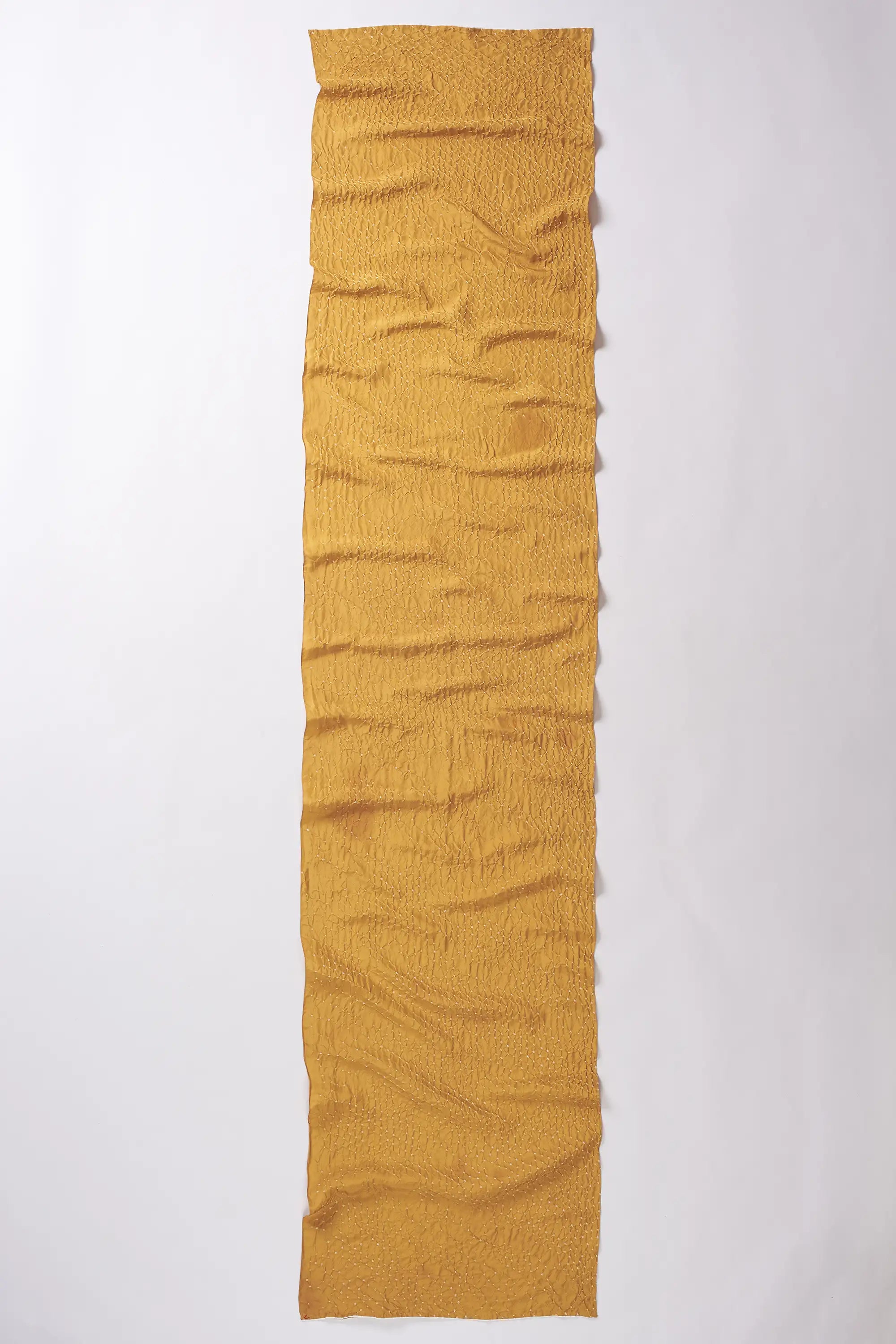 Mustard Yellow Silk Scarf