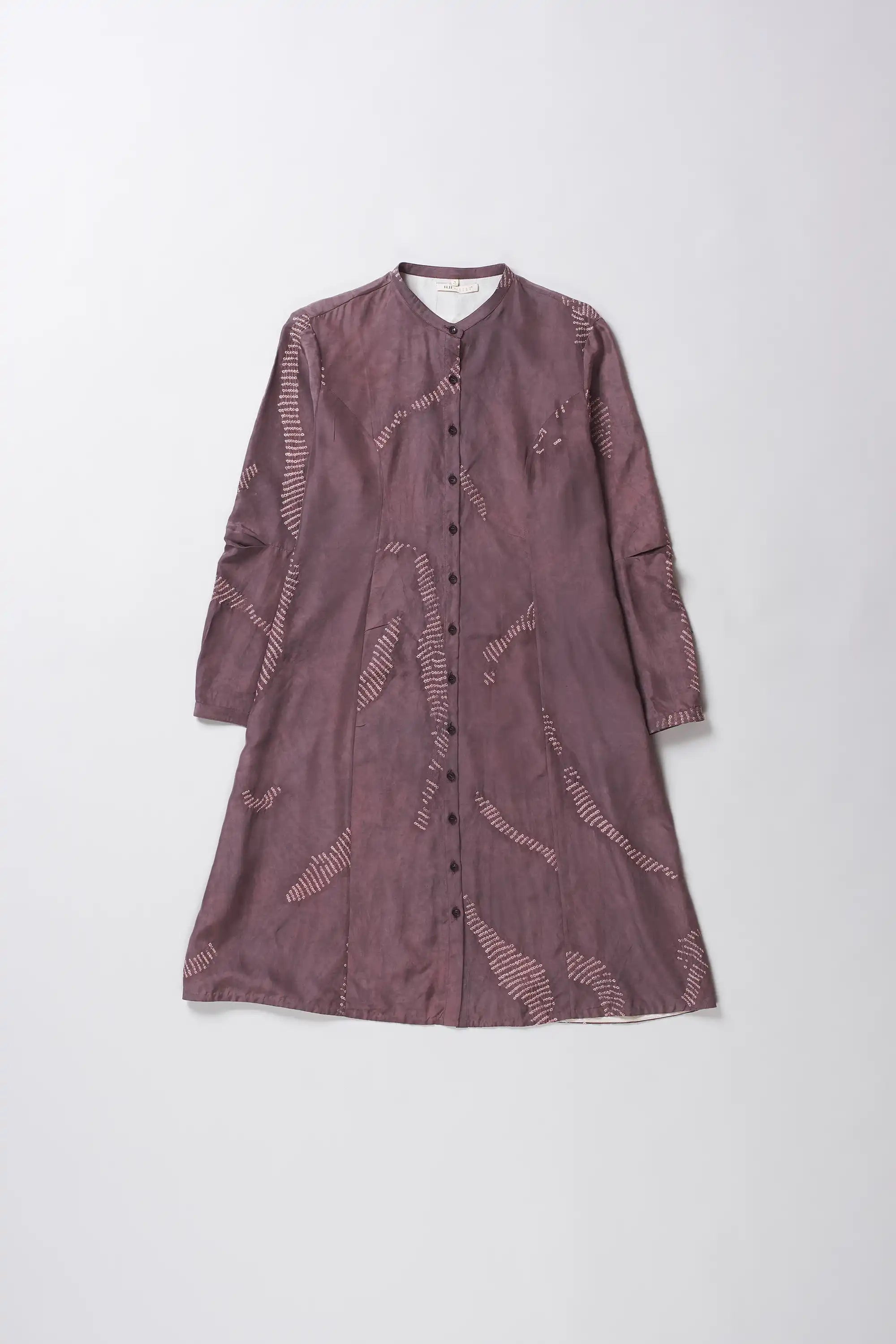 Wine Silk Bandhani Women'S Dress