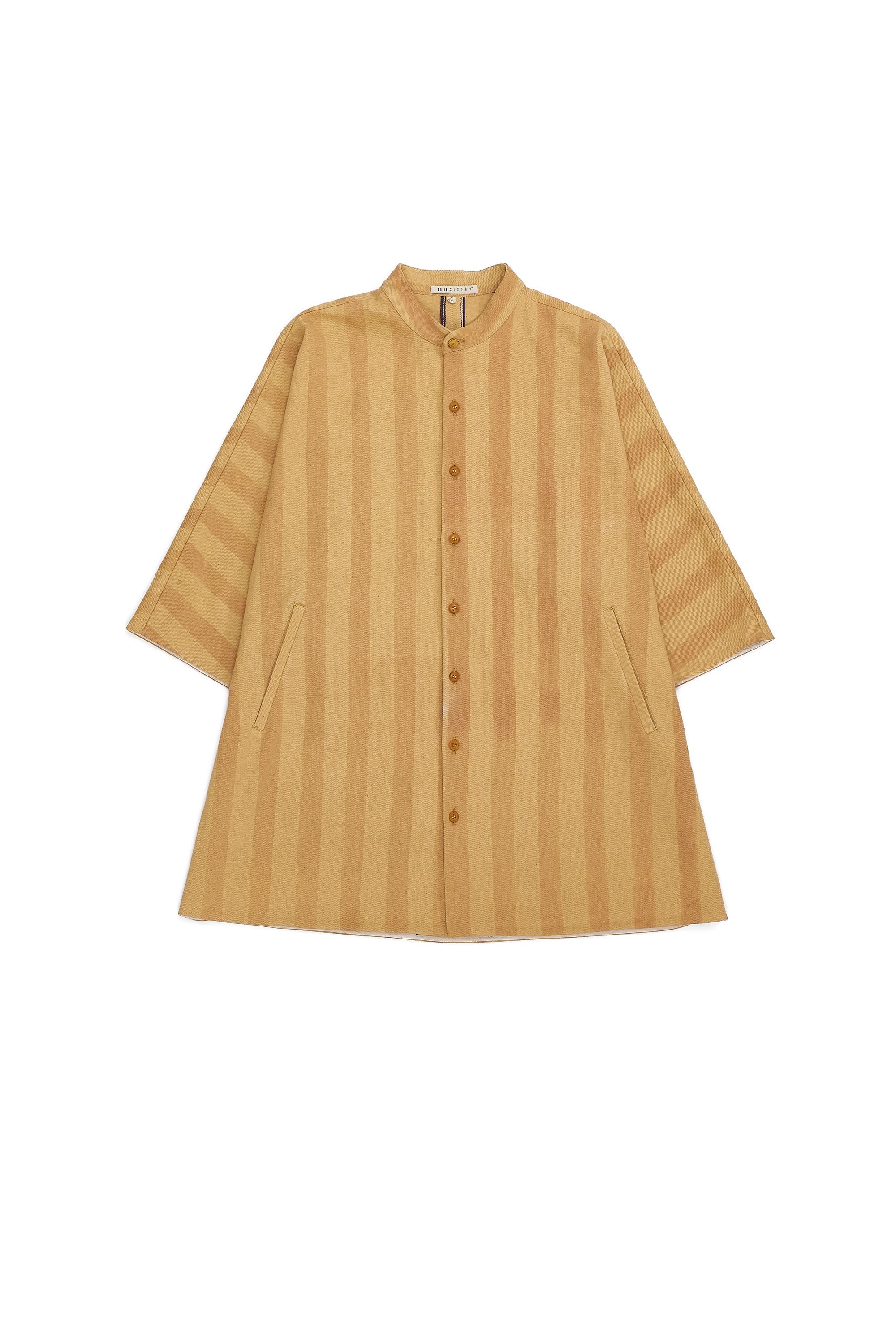 PINK&YELLOW COTTON HAND PAINTED SHIRT