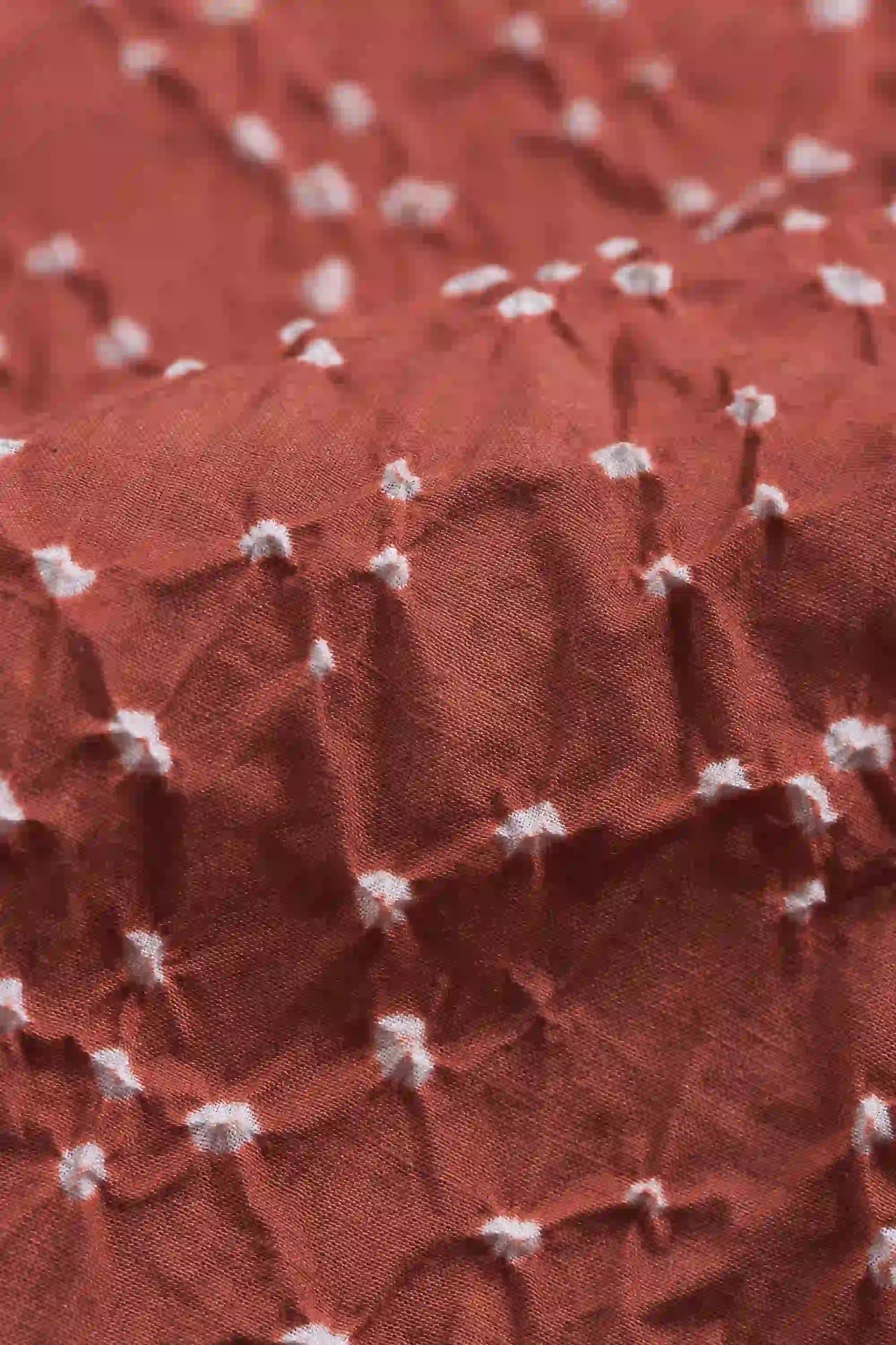 Rouge Pink Bandhani Cotton Silk Scarf