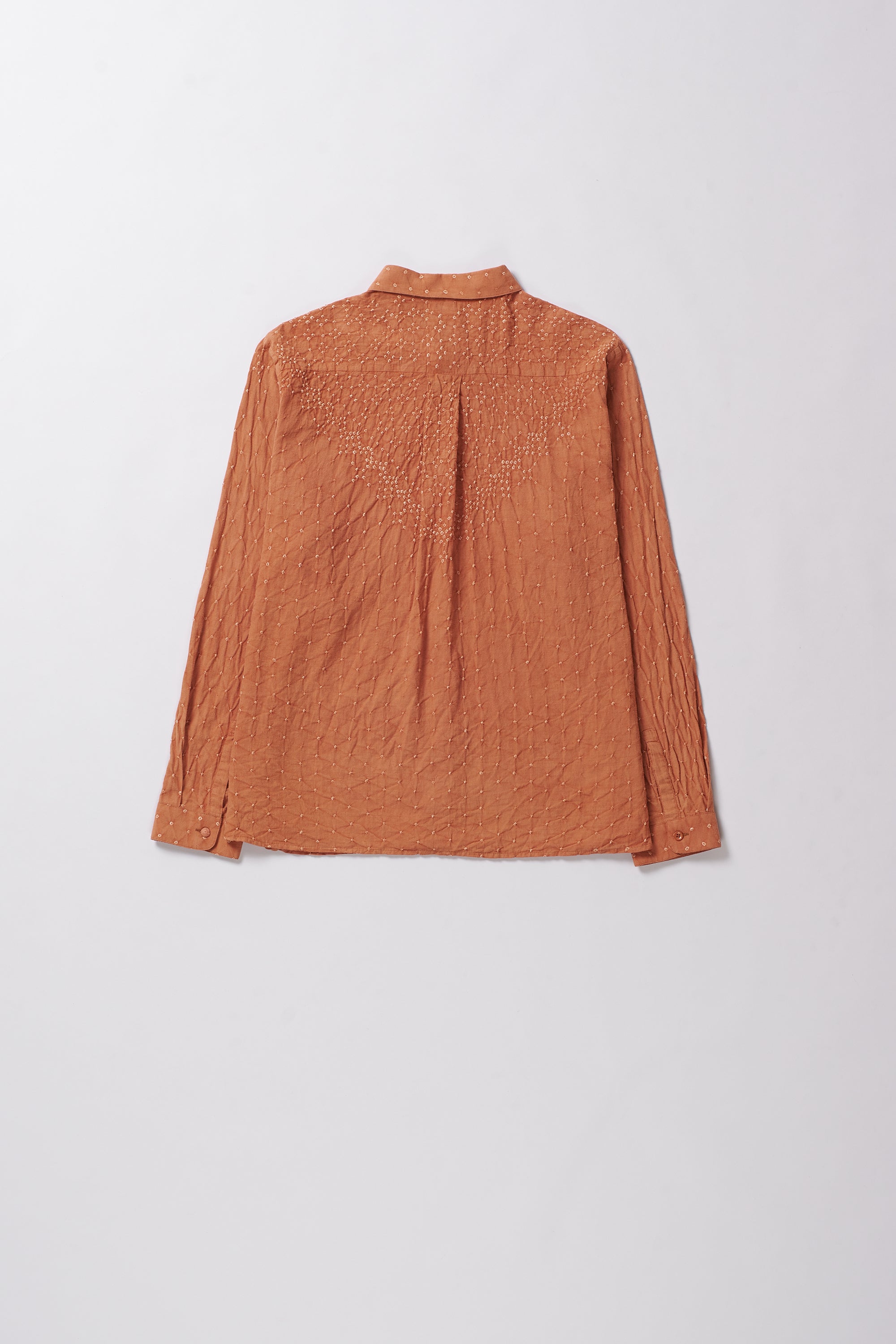 Brown textured shirt