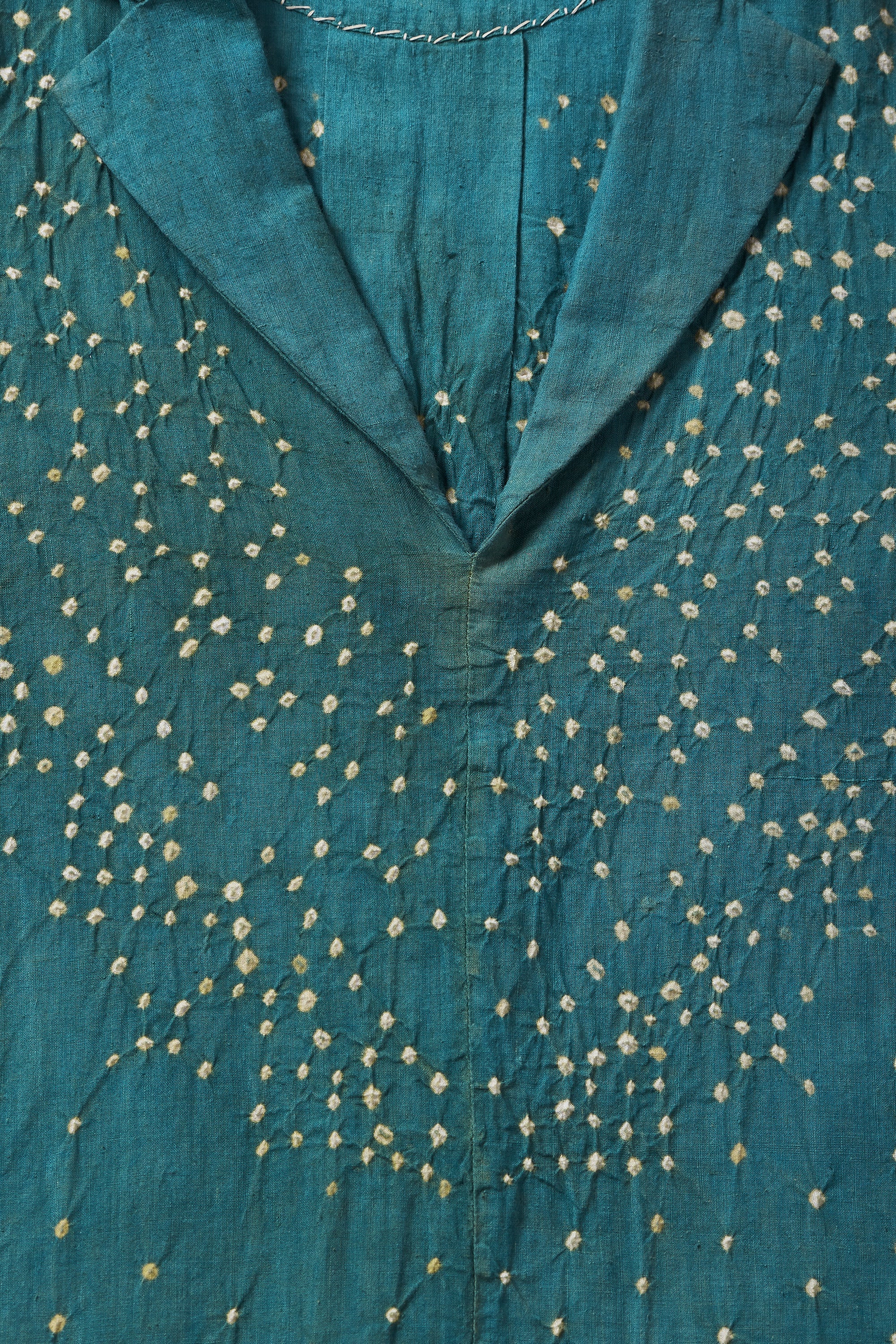 BOTTLE GREEN BANDHANI DRESS