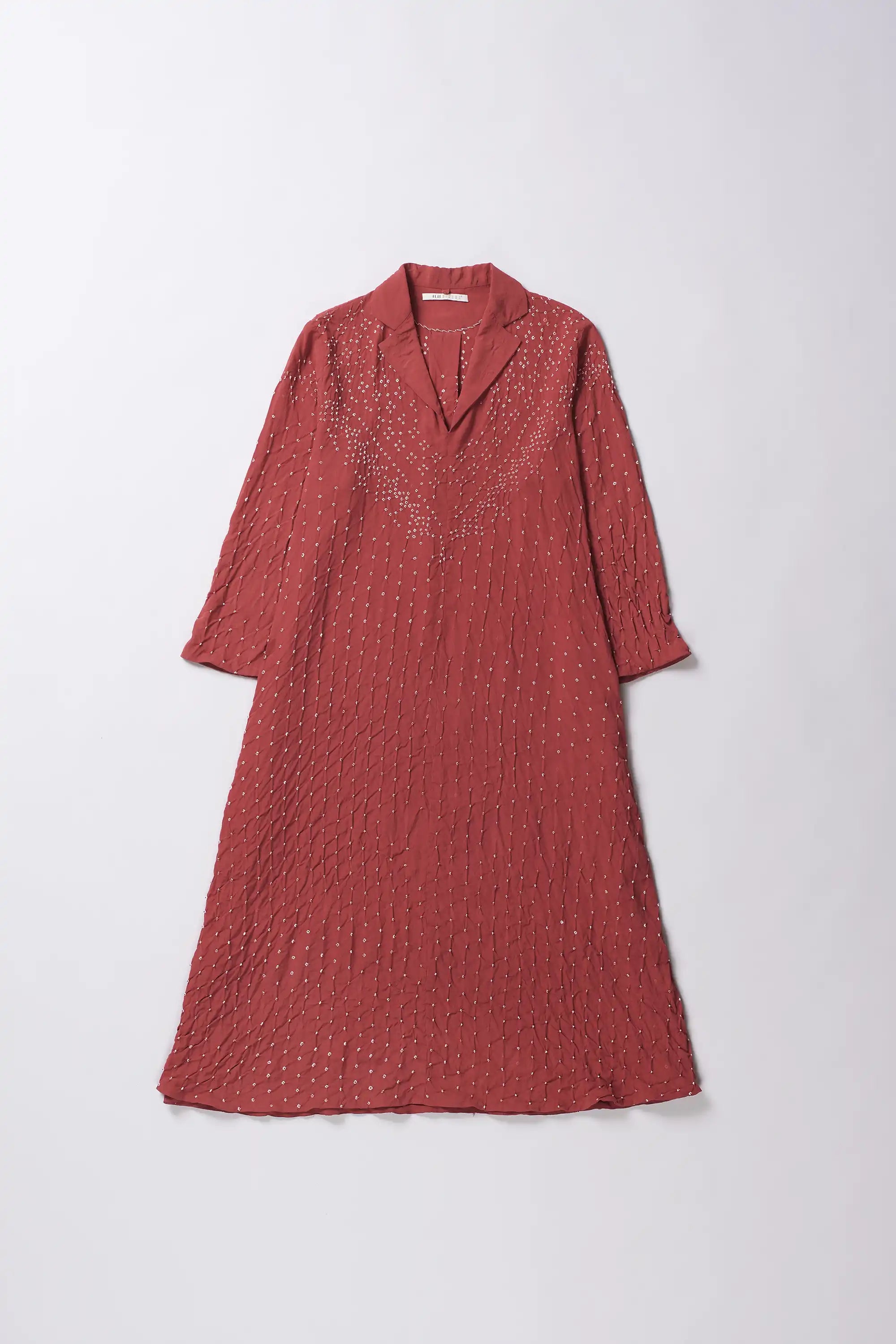 Crepe Silk Bandhani Dress