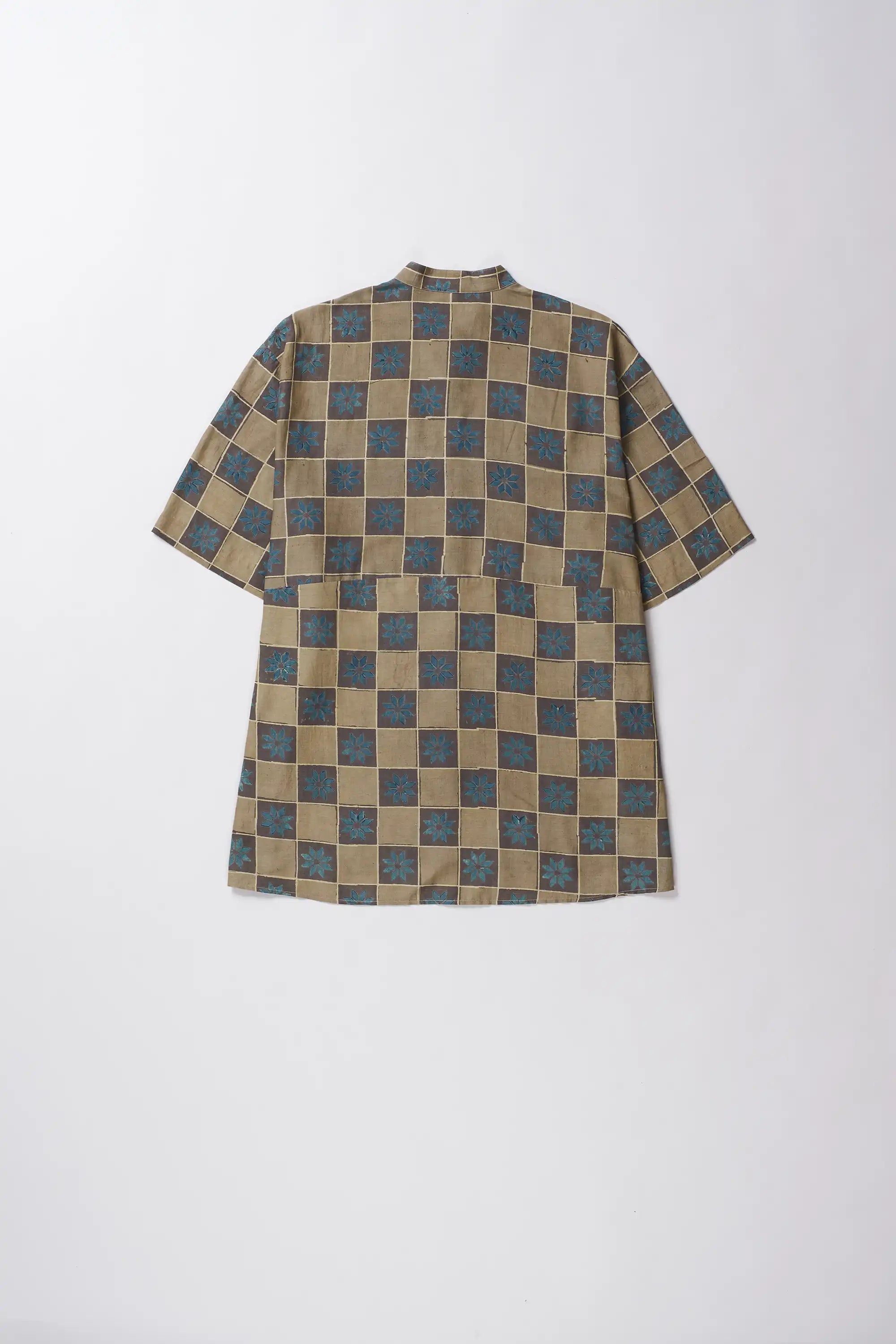 Statement Shirt in Block Printed