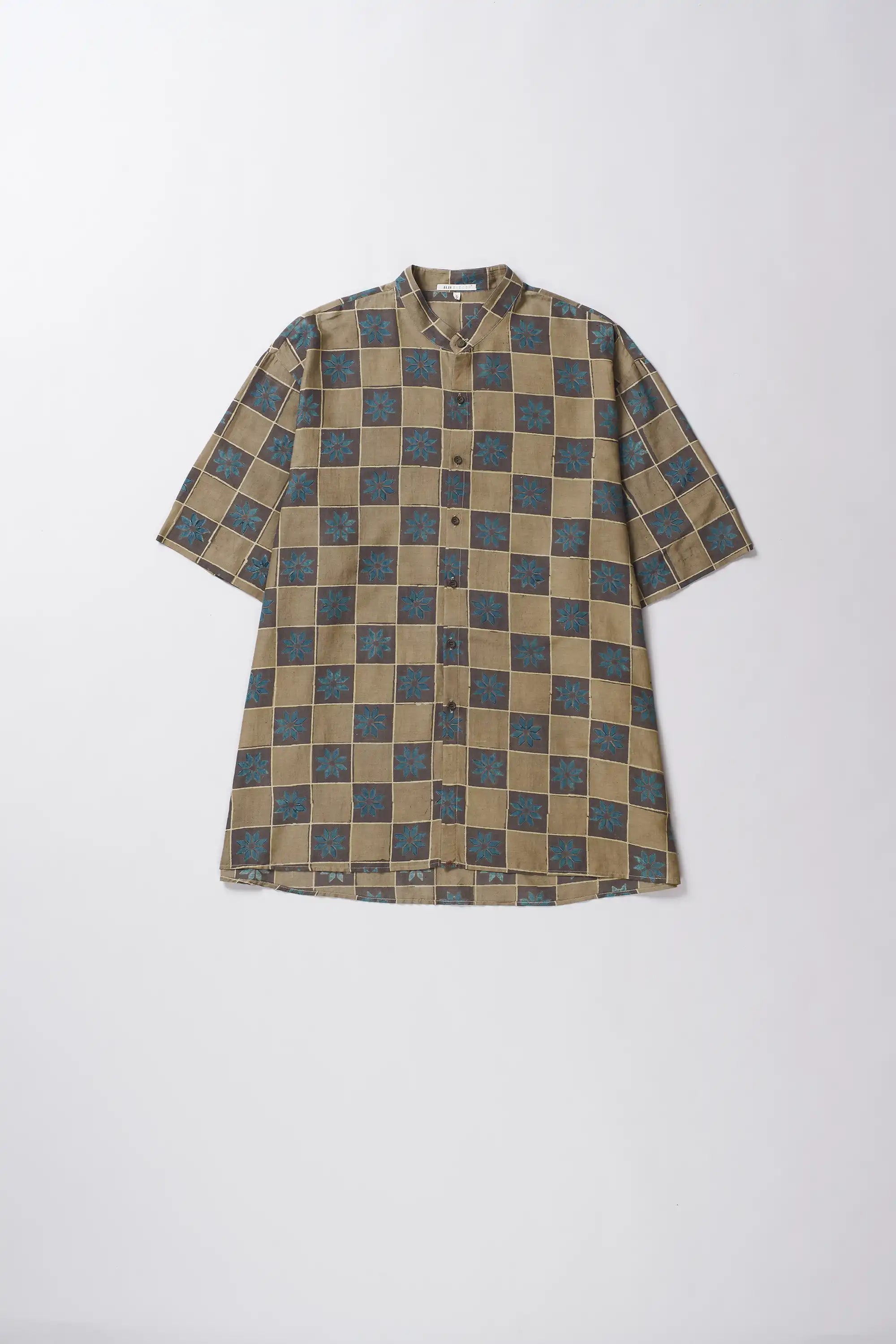 Statement Shirt in Block Printed