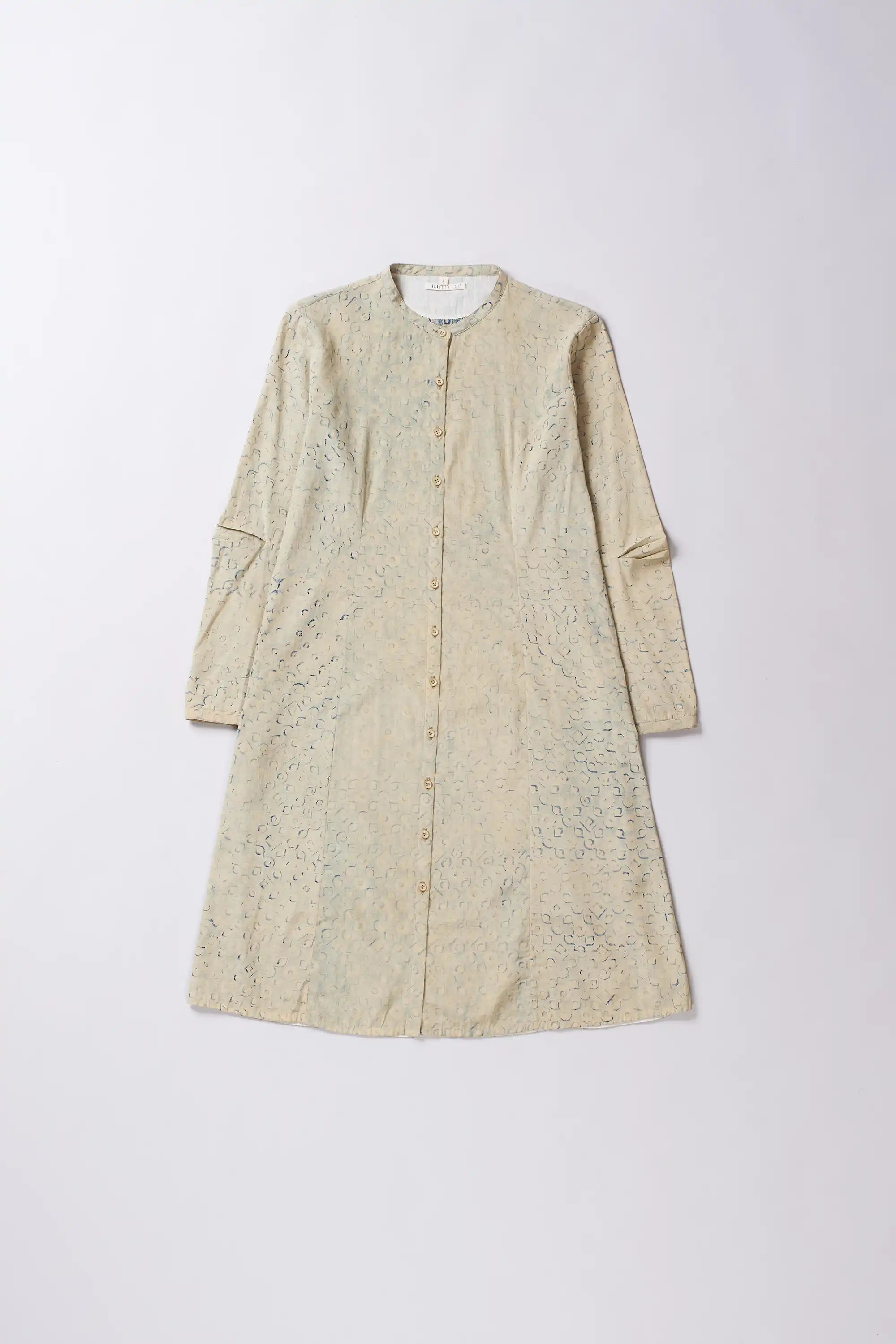 Cotton Silk Dress in Whiskey Gold