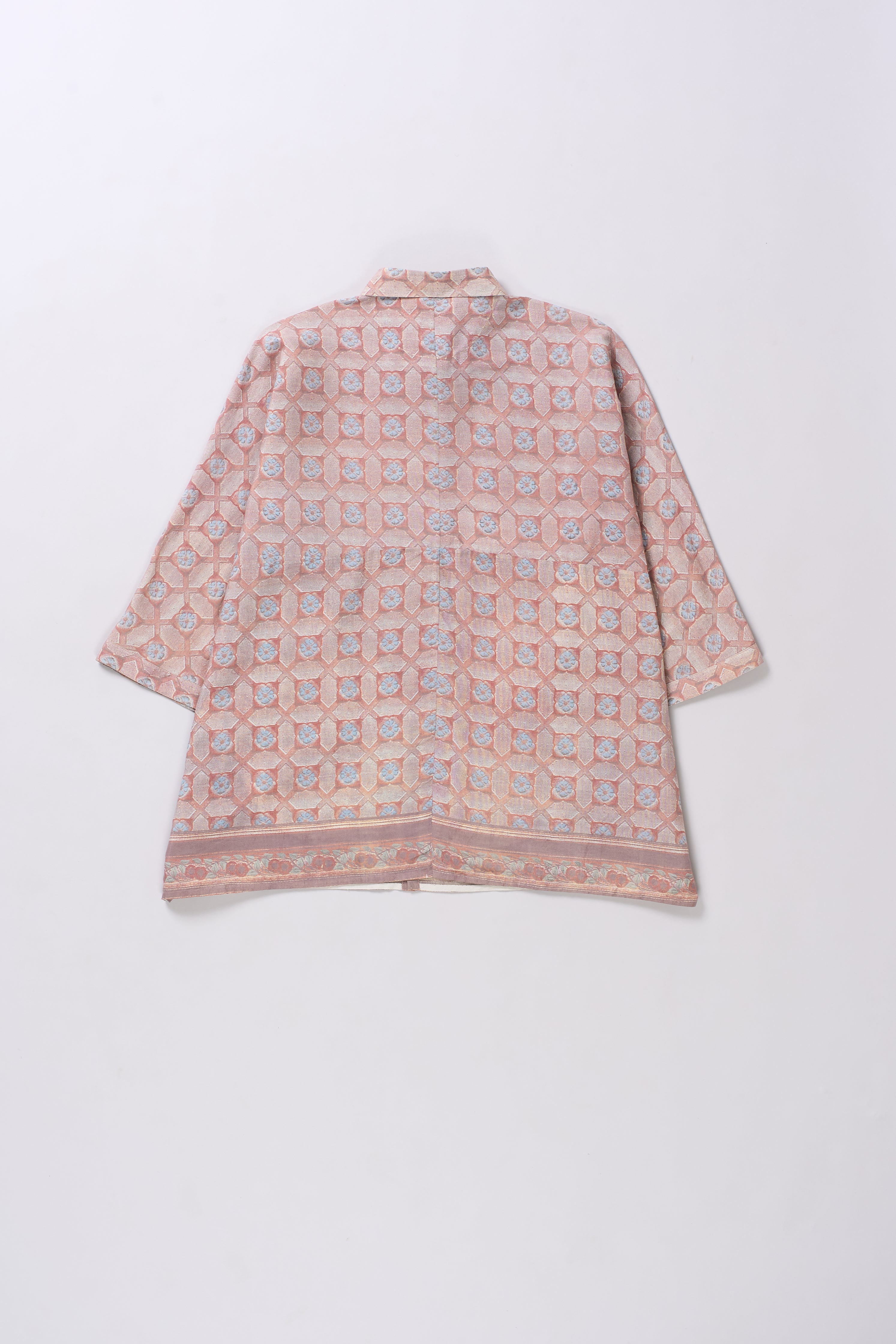 BRICK RED SCREEN PRINT SHIRT