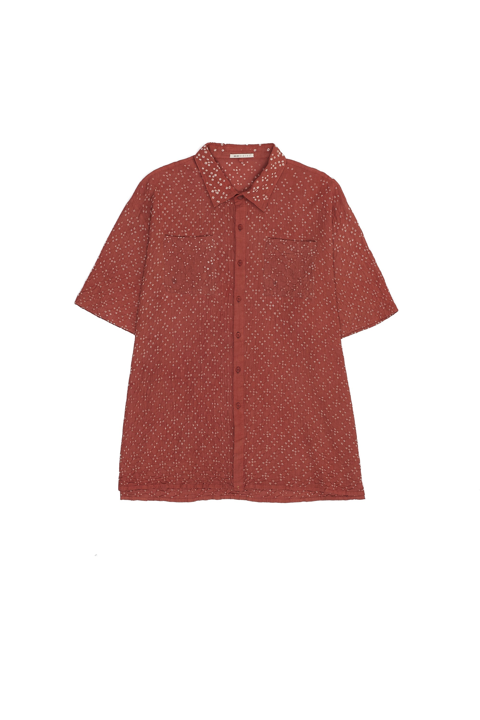 Brick Red Bandhani Shirt