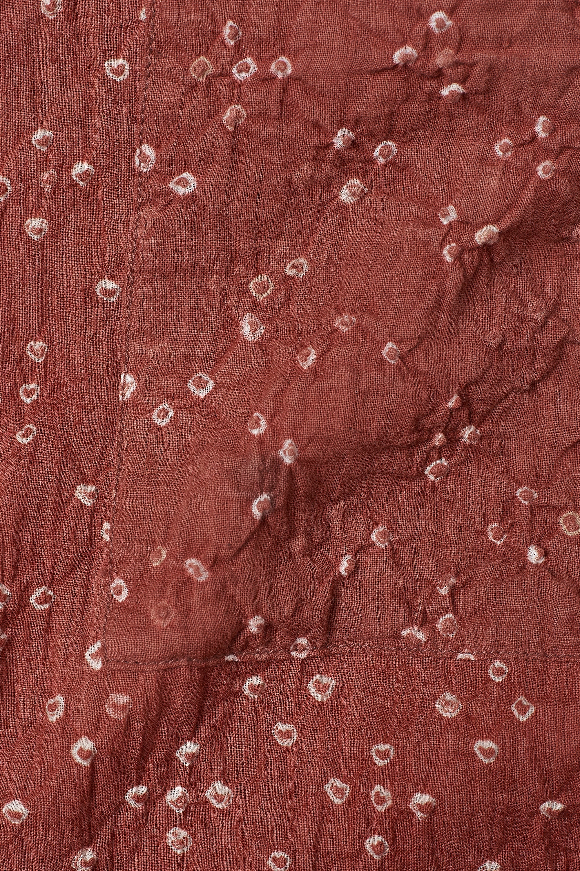 Brick Red Bandhani Shirt