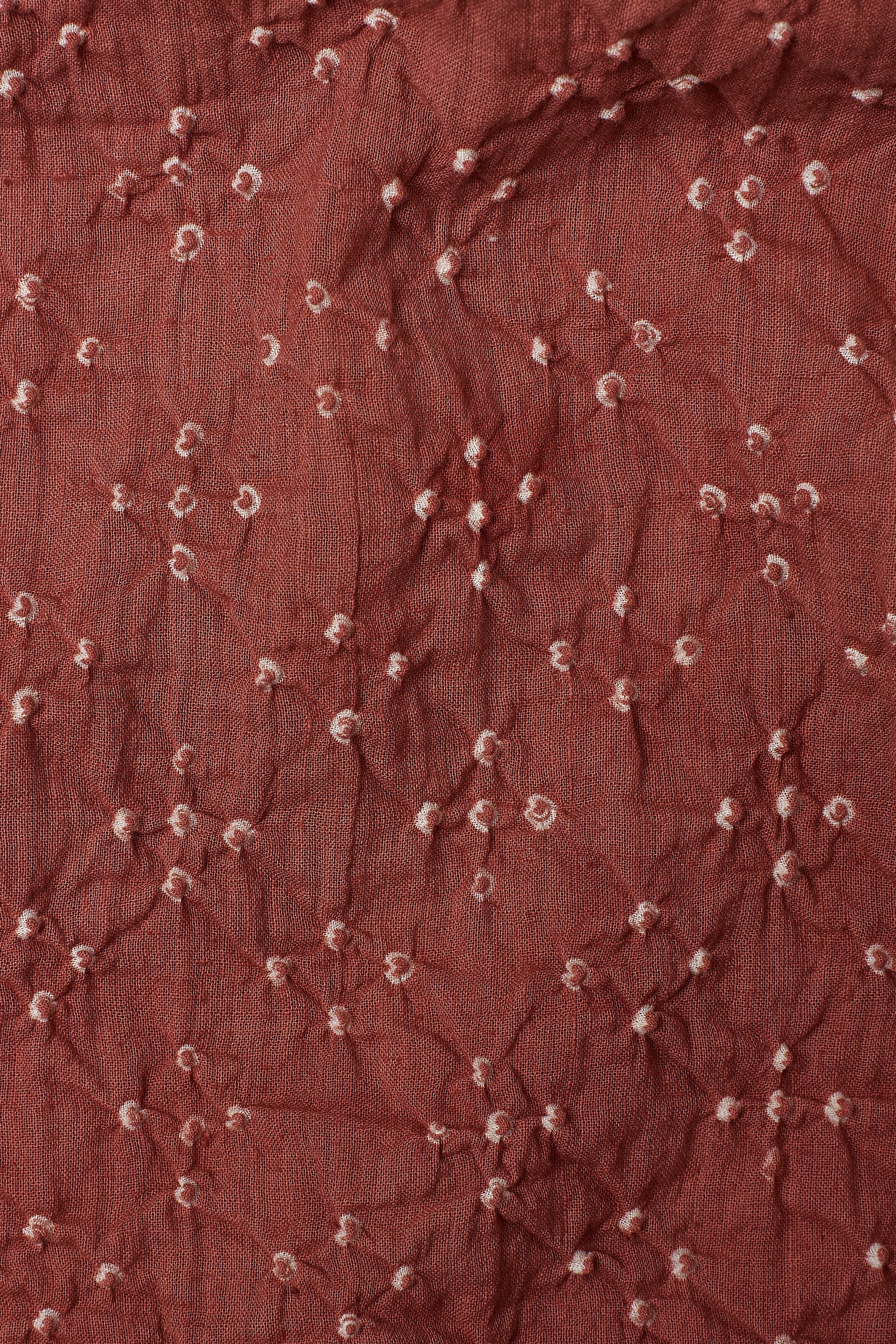 Brick Red Bandhani Shirt