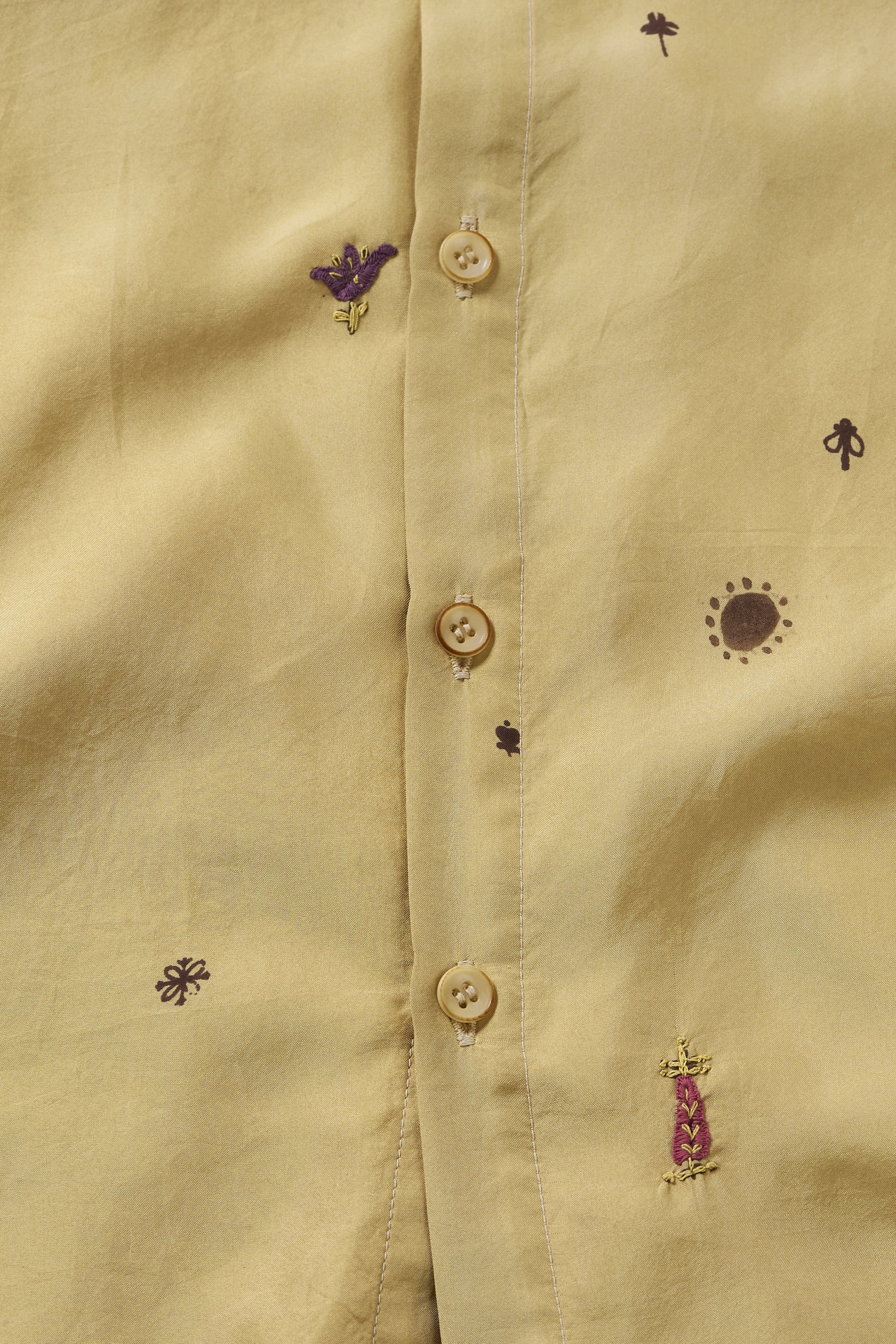 WHISKEY GOLD SILK UNISEX SHIRT