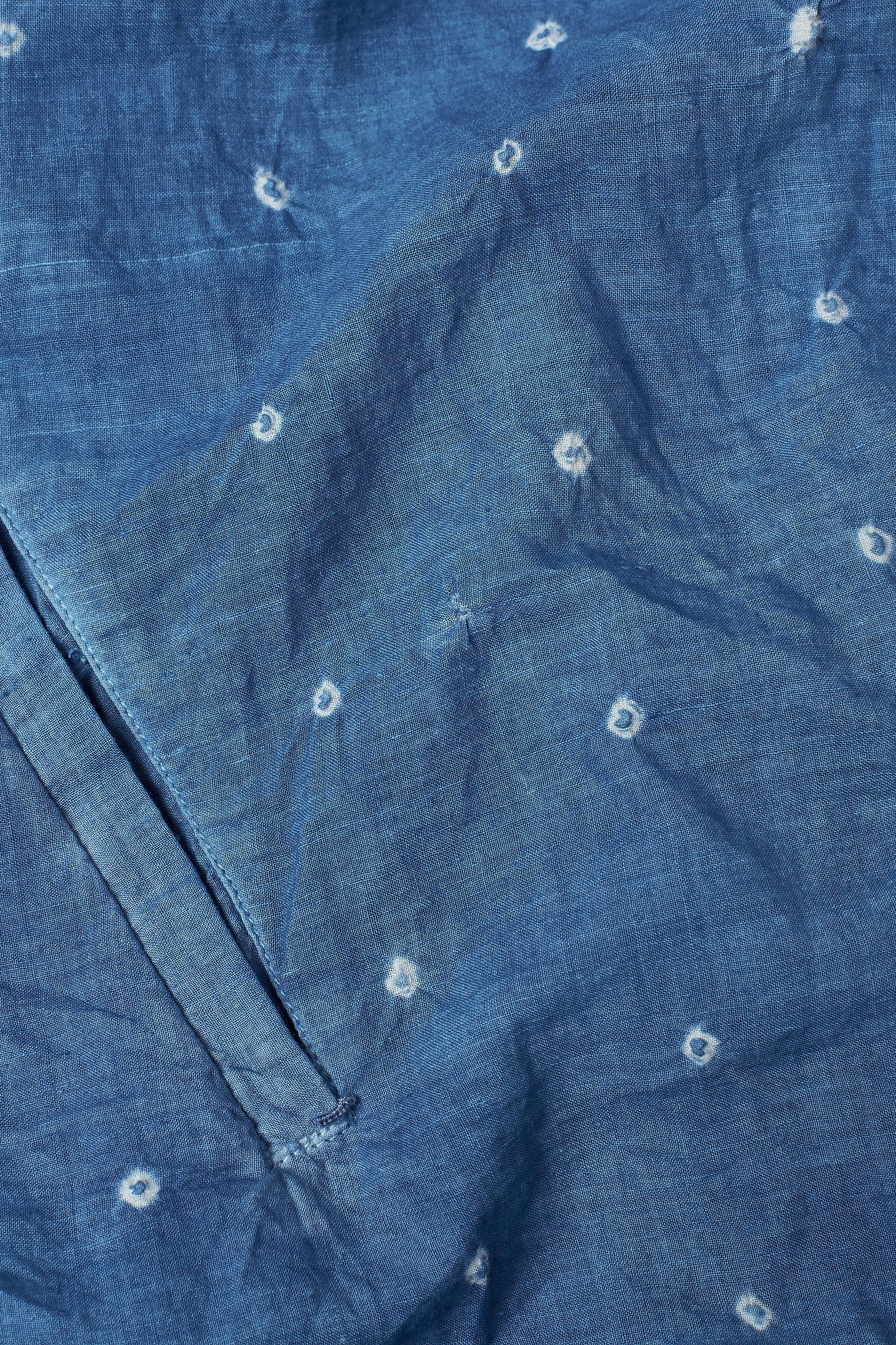 COVER FLARED BANDHANI SHIRT FINE COTTON