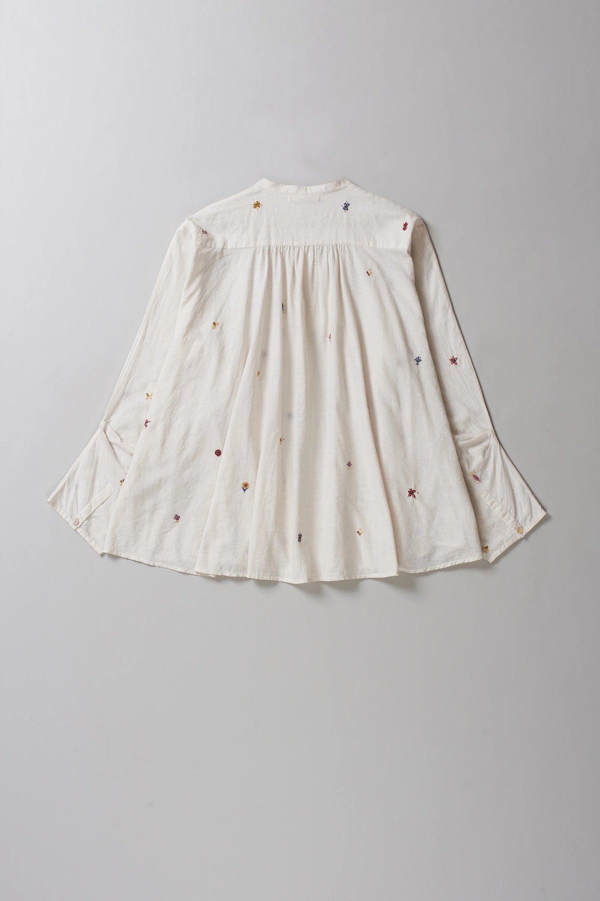 Off-White Hand Embroidered Cotton Top