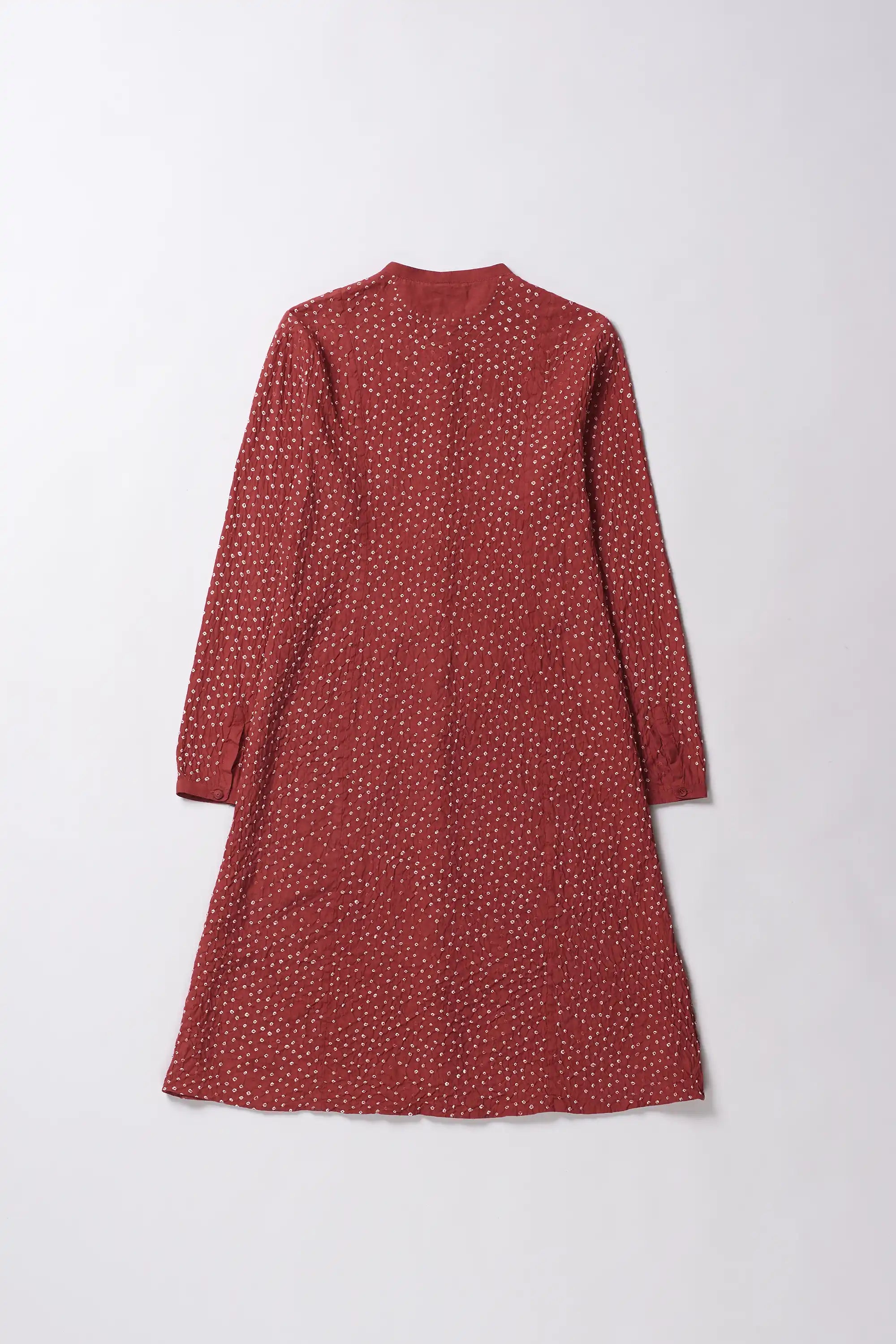 Crimson Pink Bandhani Women Dress