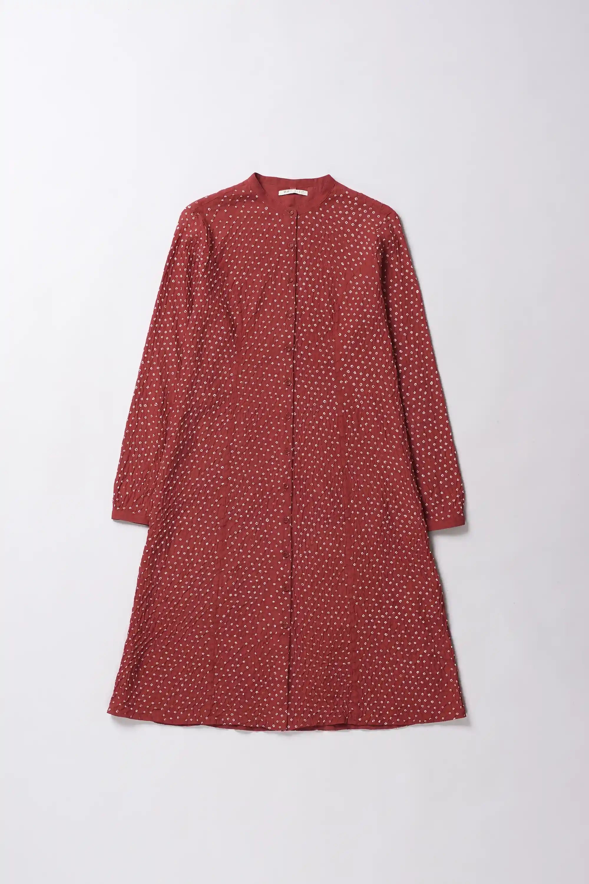 Crimson Pink Bandhani Women Dress