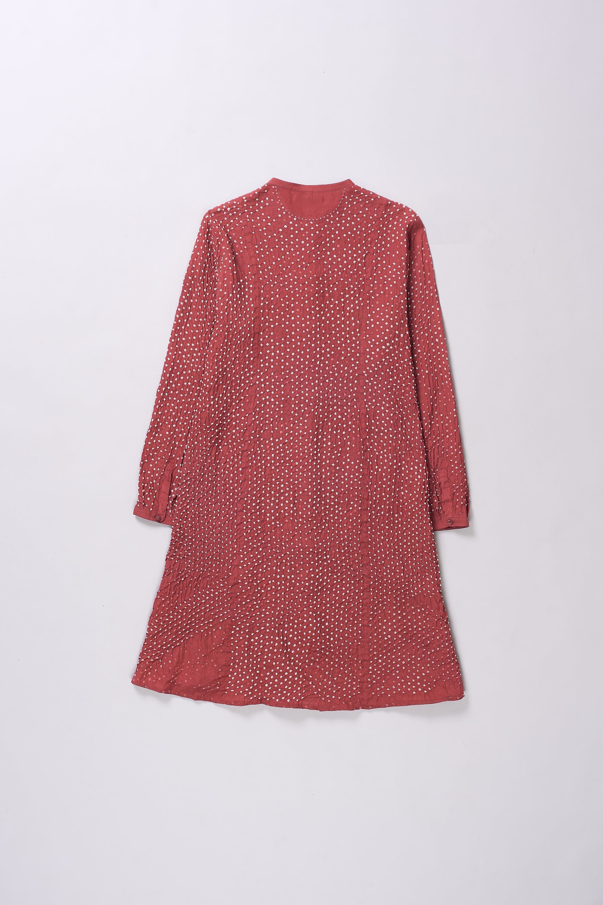 Crimson Pink Bandhani Women'S Dress