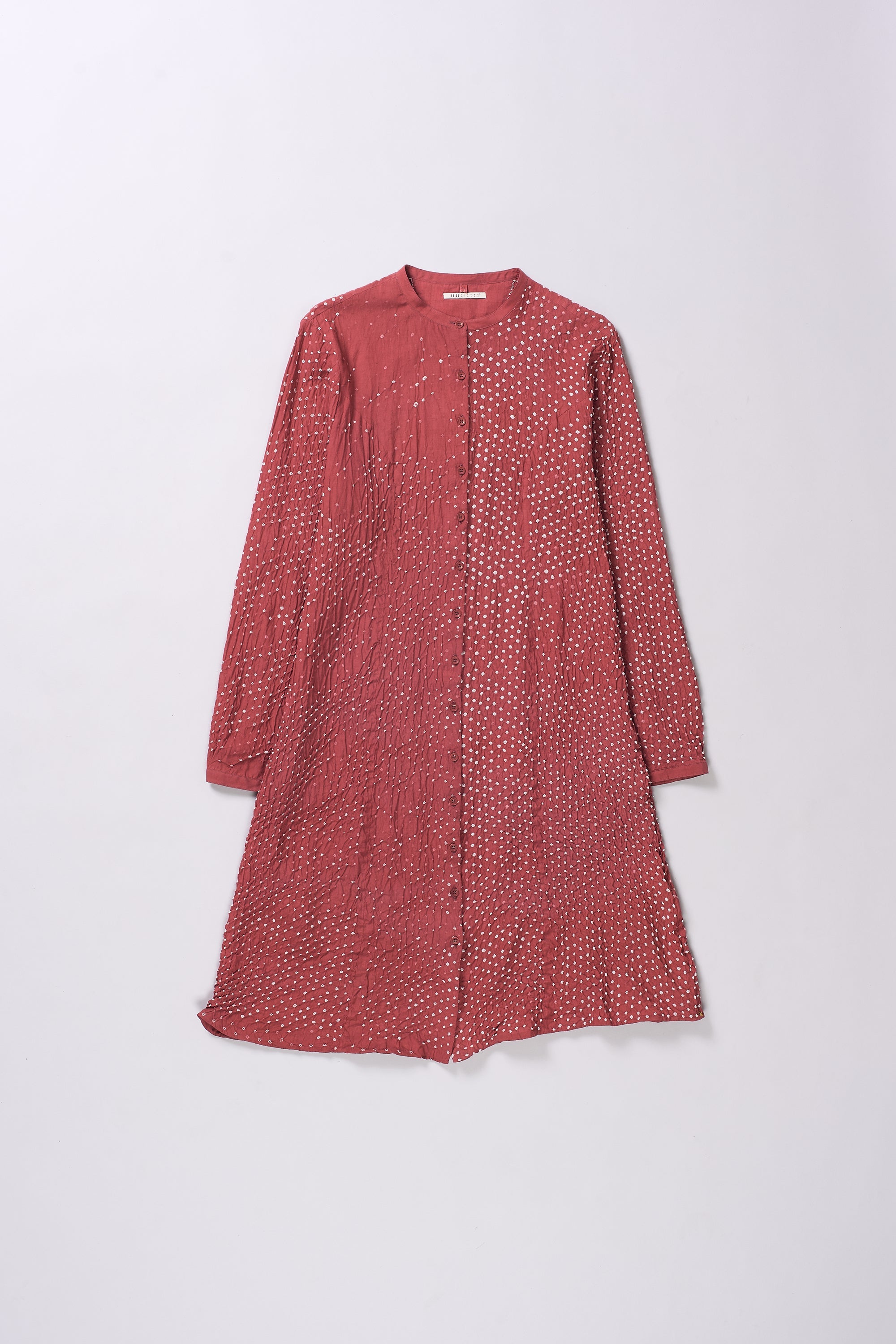 Crimson Pink Bandhani Women'S Dress