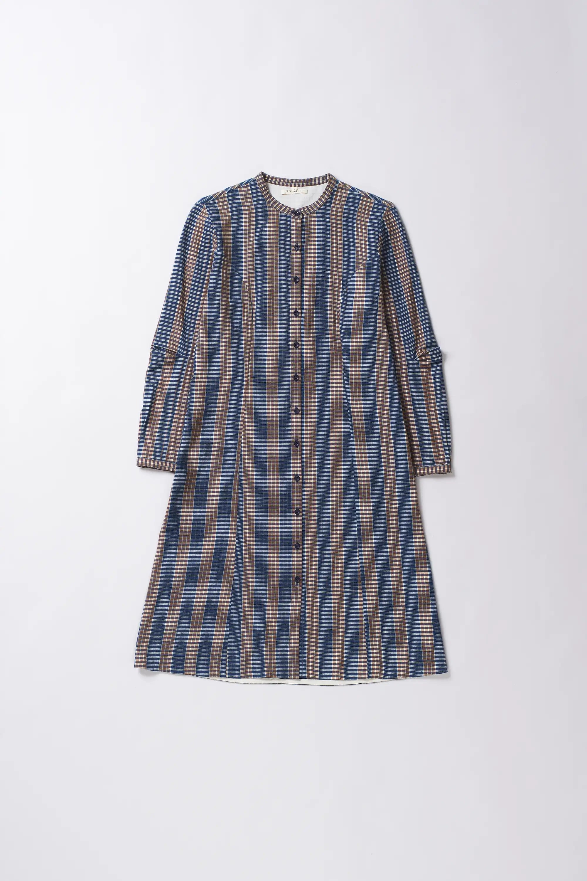 Multi Colour Yarn Dyed Cotton Women Dress