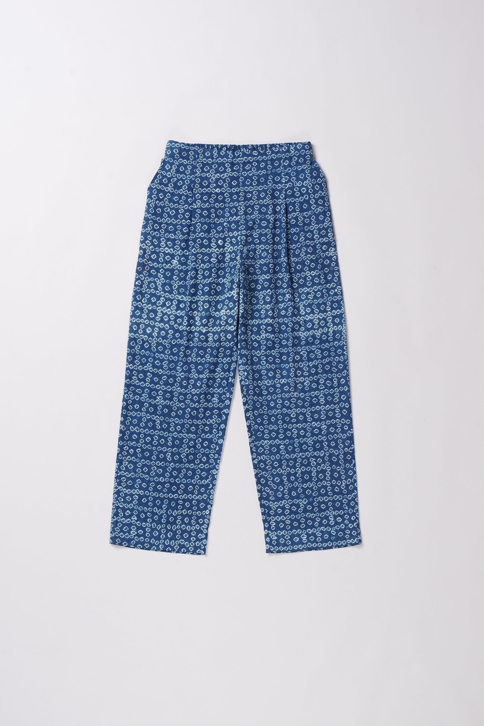 COTTON SILK BLEND BANDHANI PANT