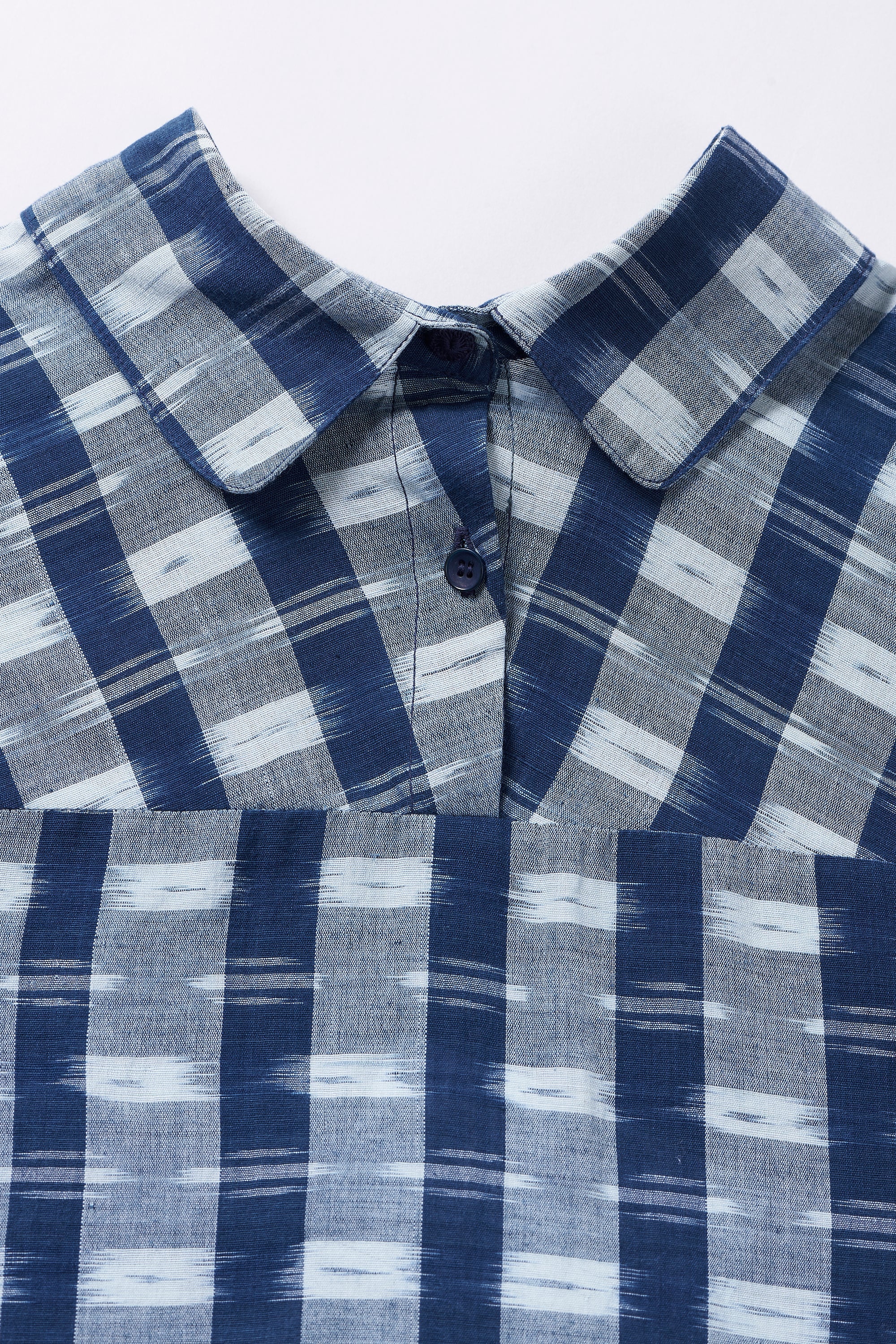 INDIGO STRIPES COTTON DRESS