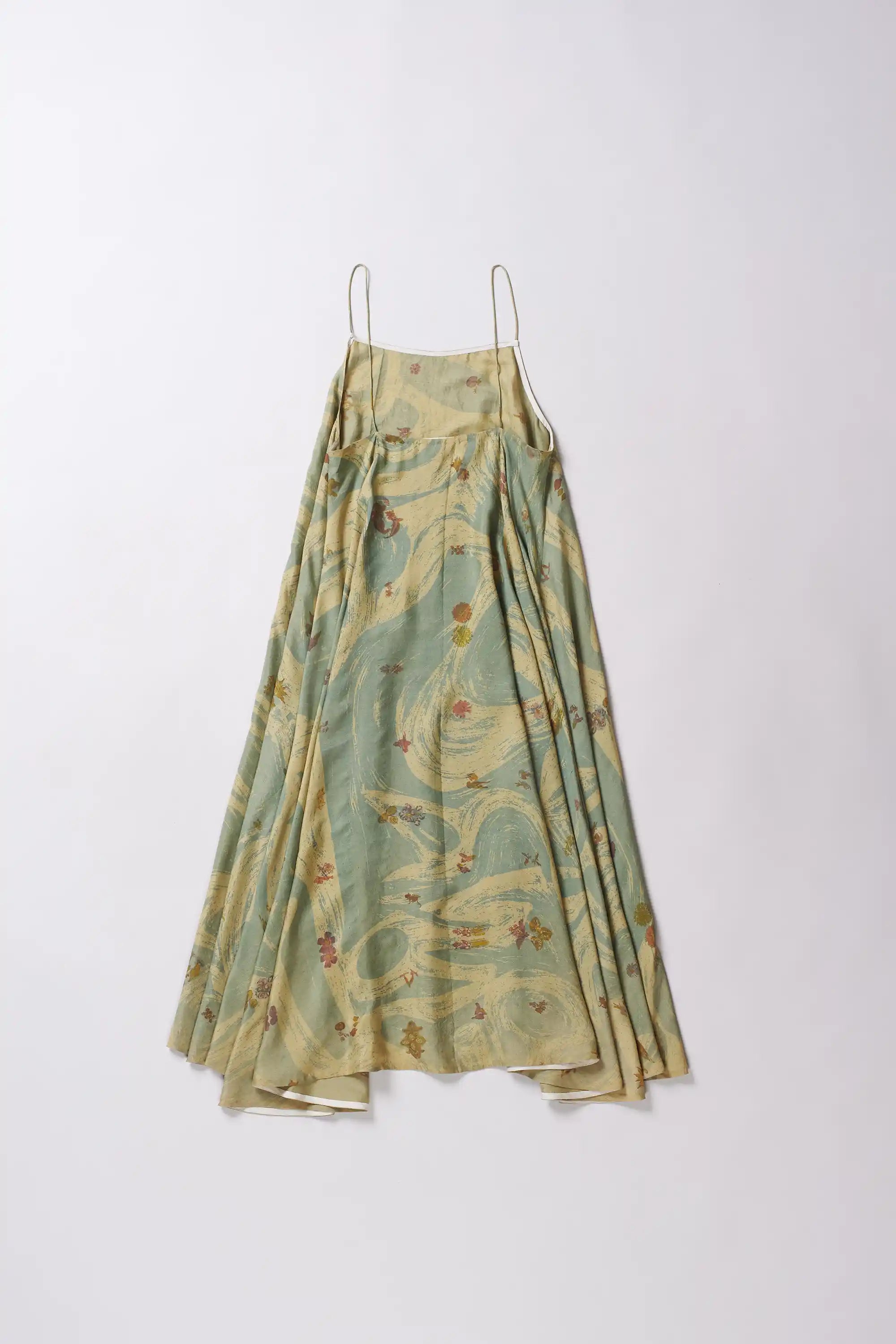 OCEAN BLUE SCREEN PRINT DRESS