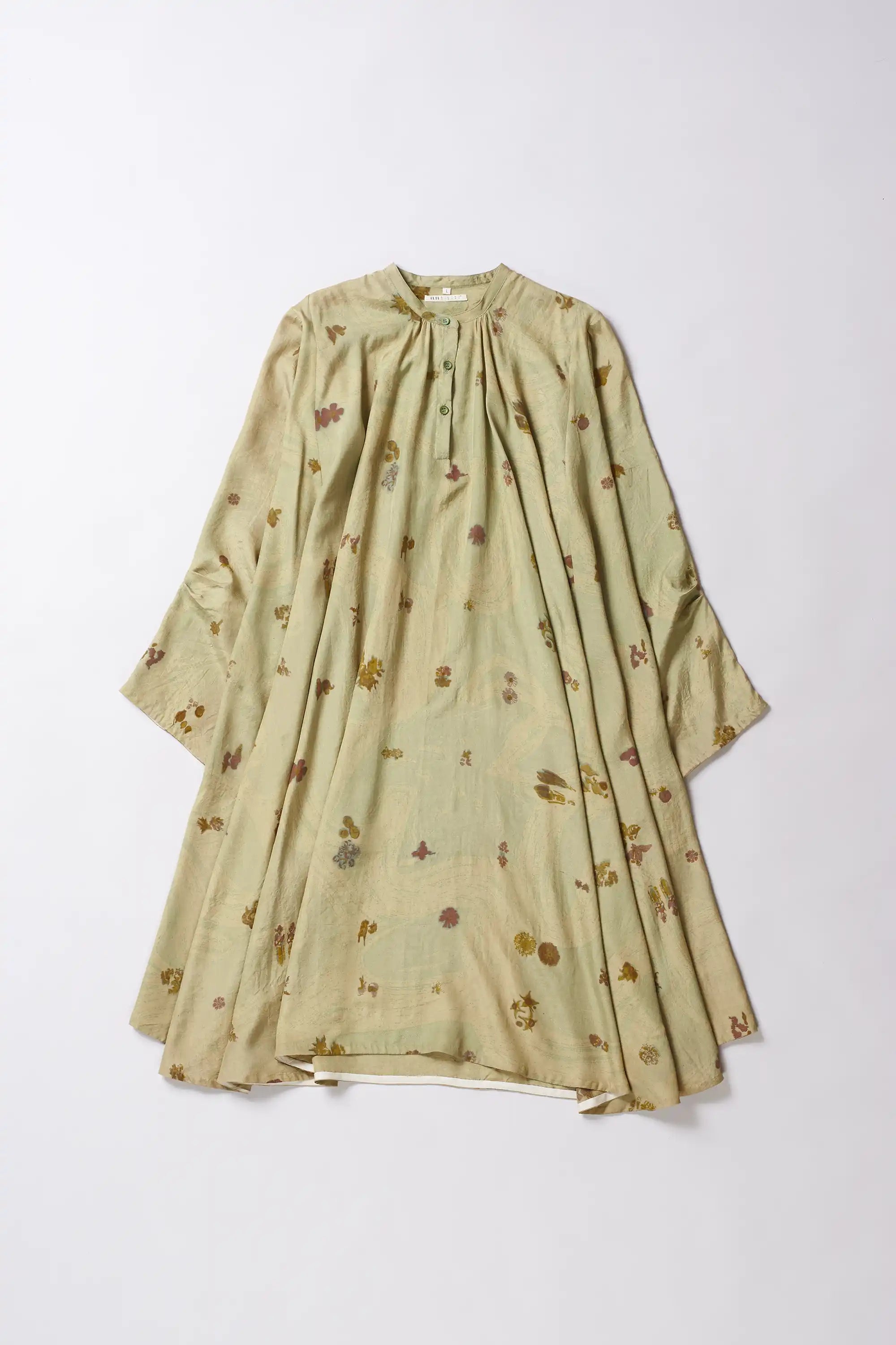 Ocean Blue Screen Print Women Dress