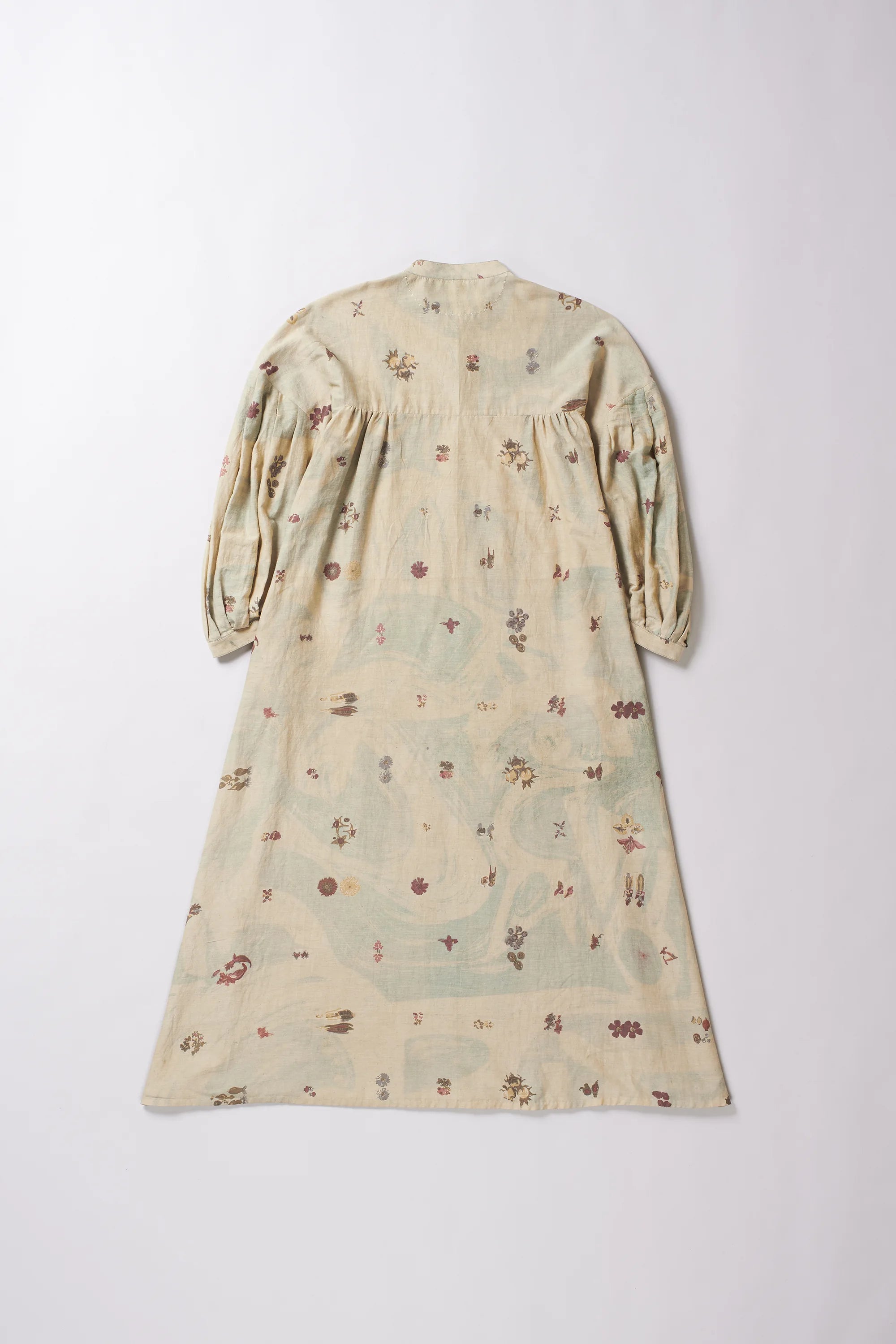 Ocean Blue Screen Printed Dress