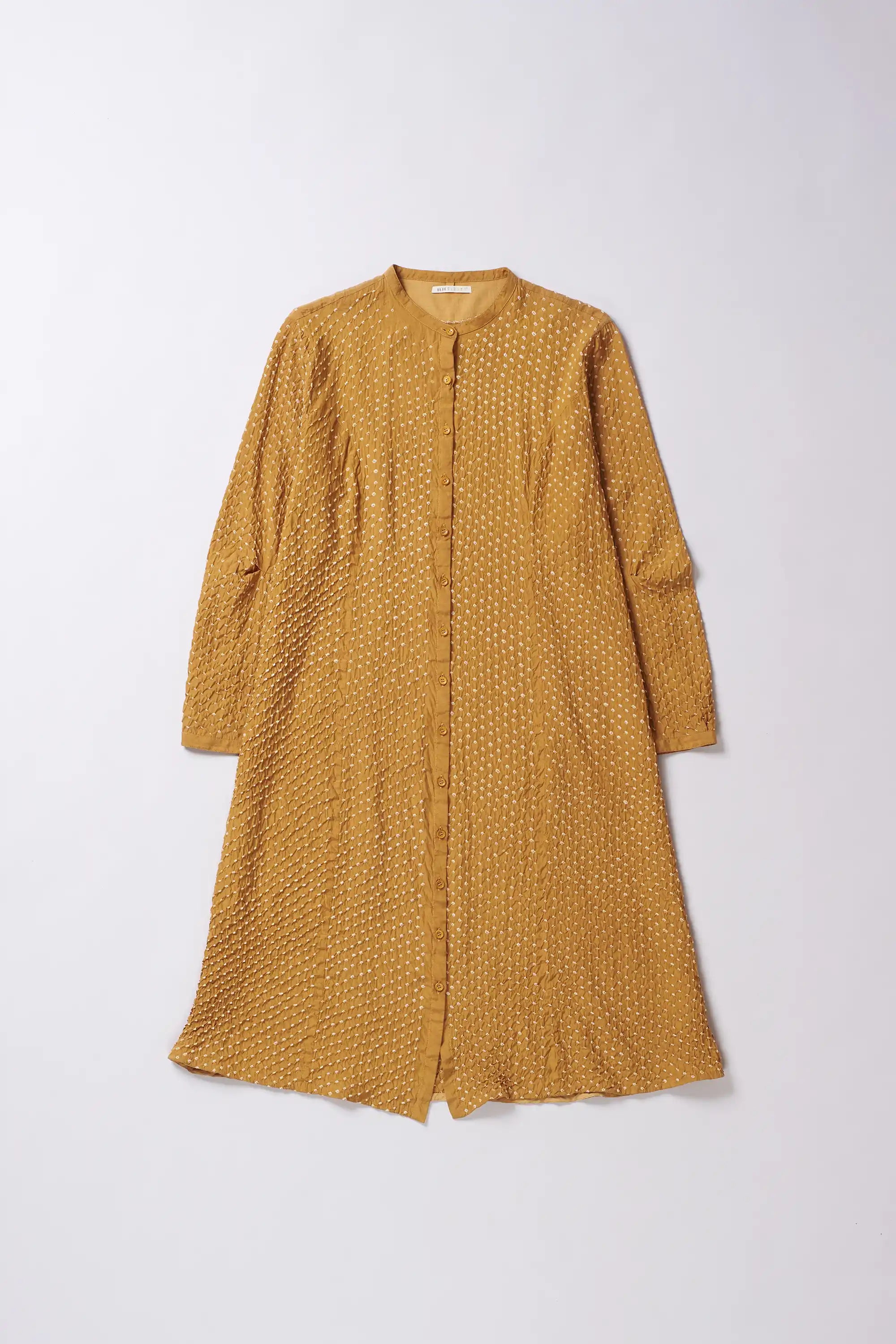 Mustard Yellow Bandhani Women'S Dress