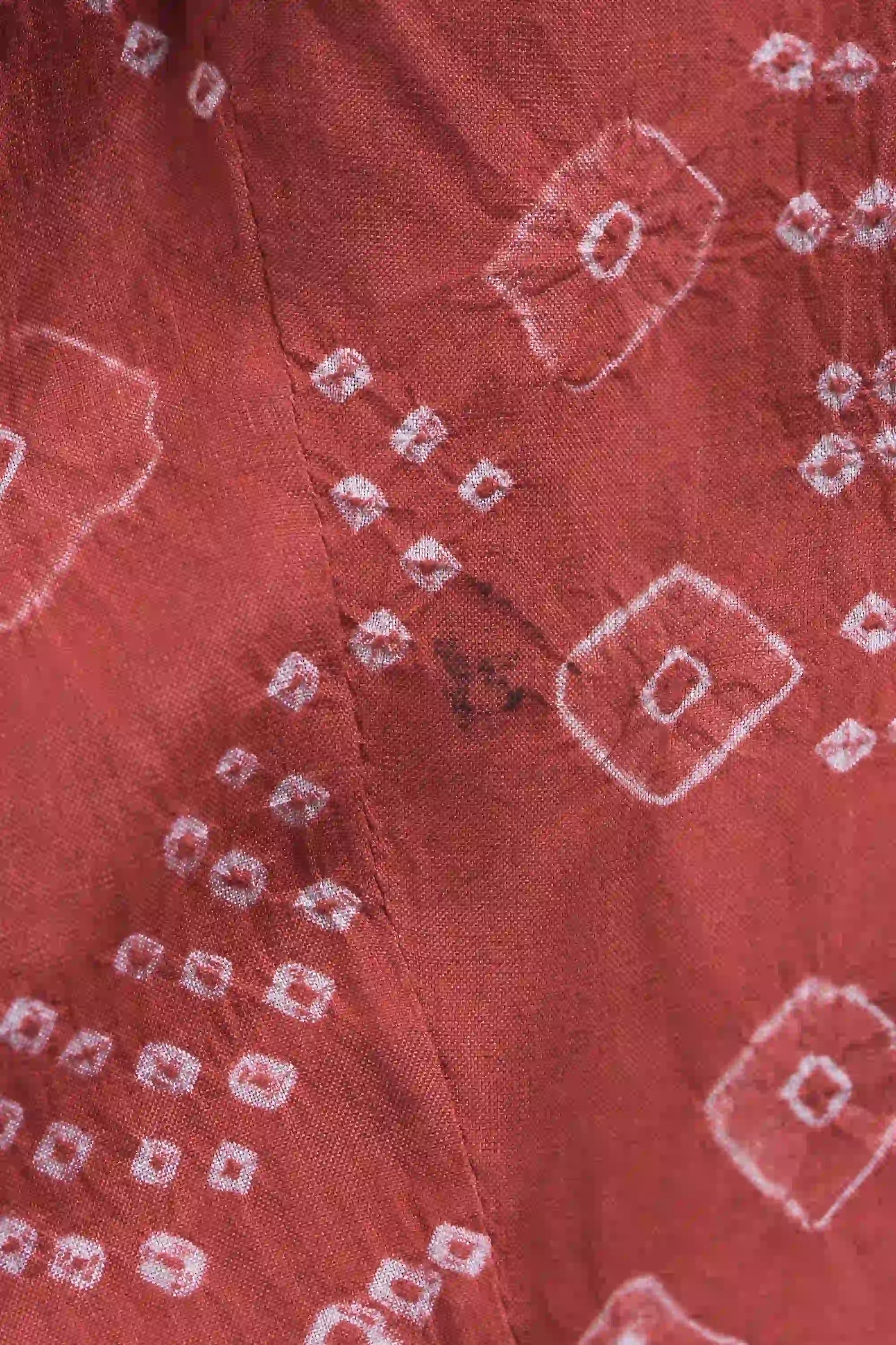 Silk Dress in Bandhani