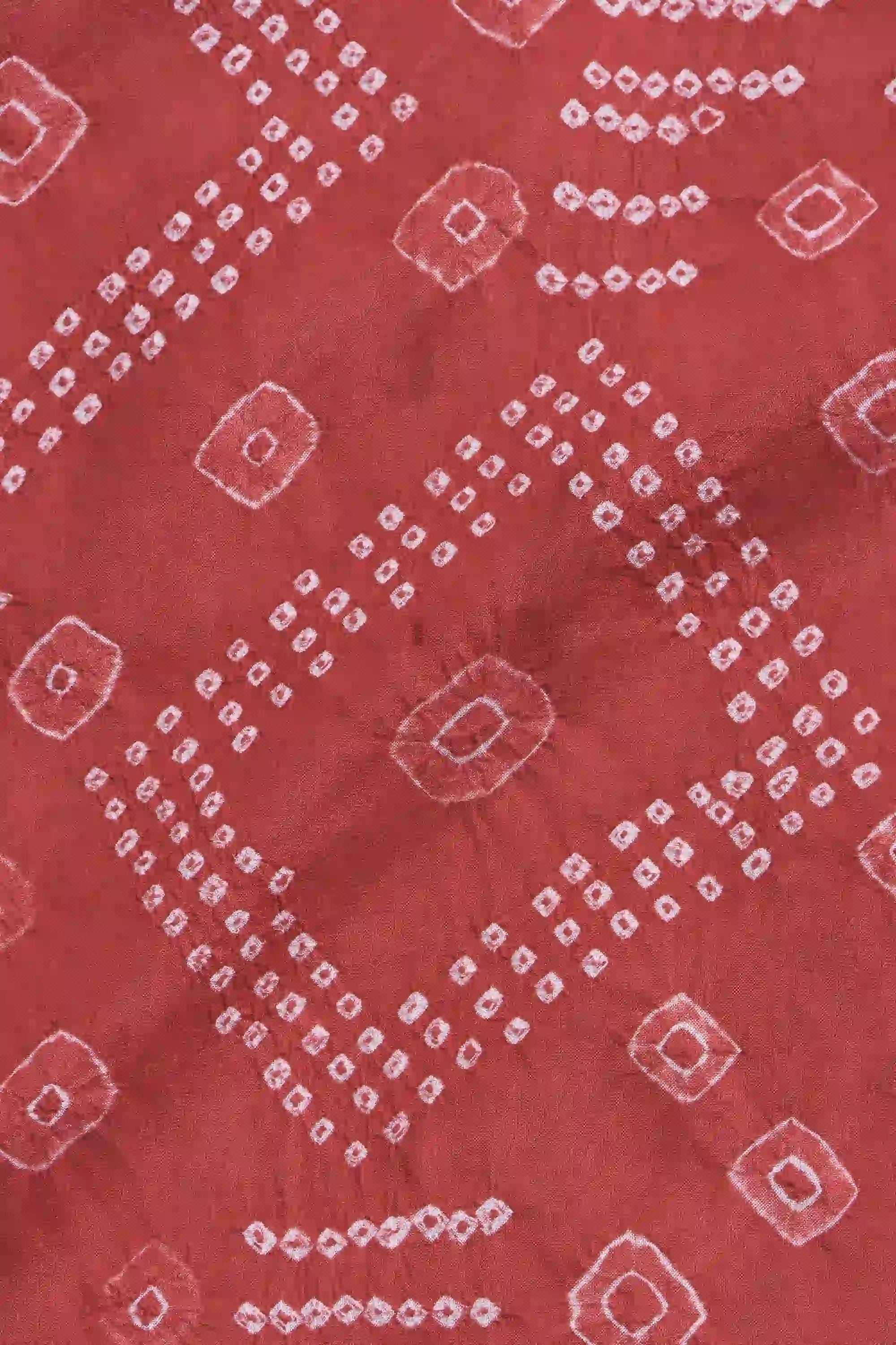 Silk Dress in Bandhani