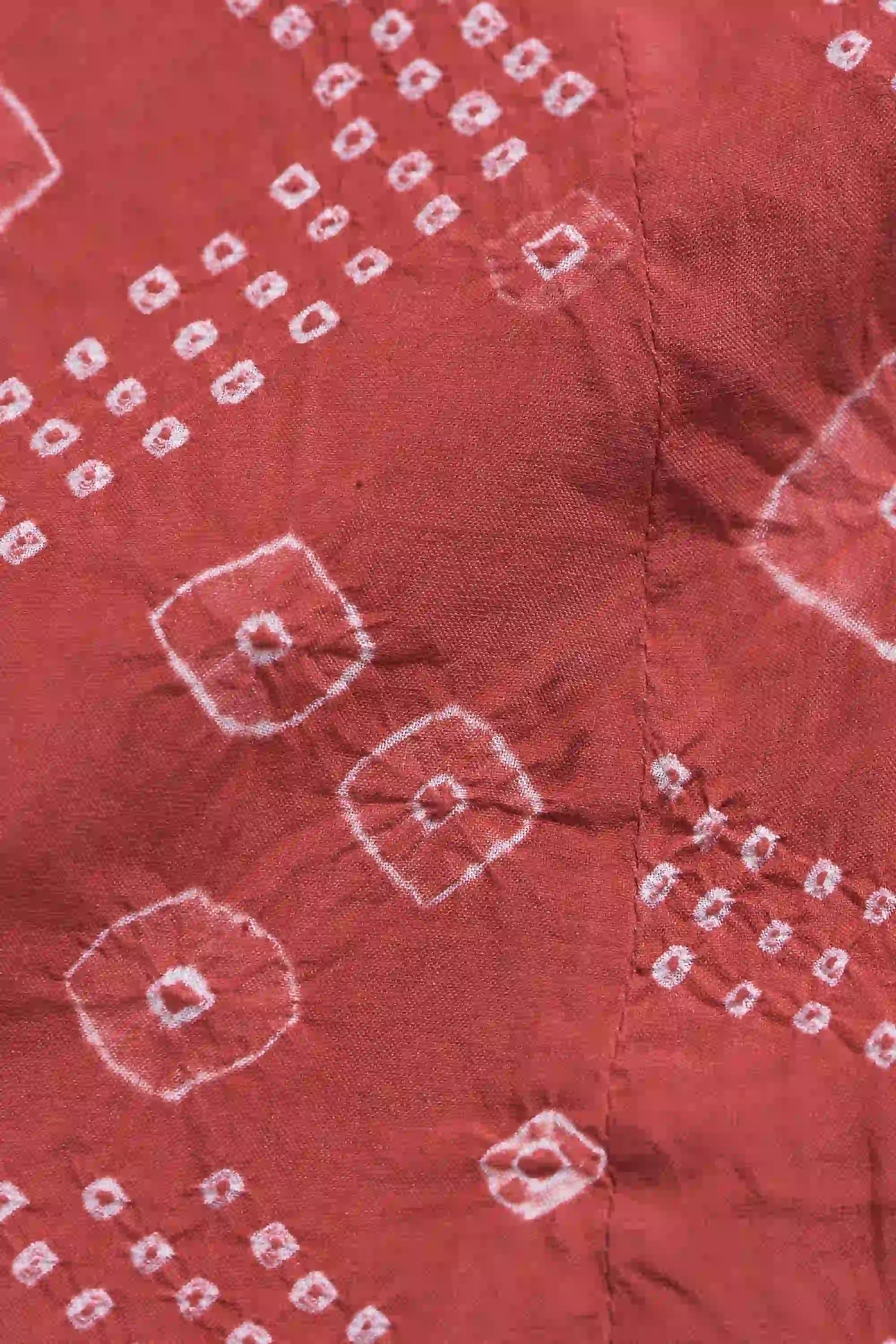 Silk Dress in Bandhani