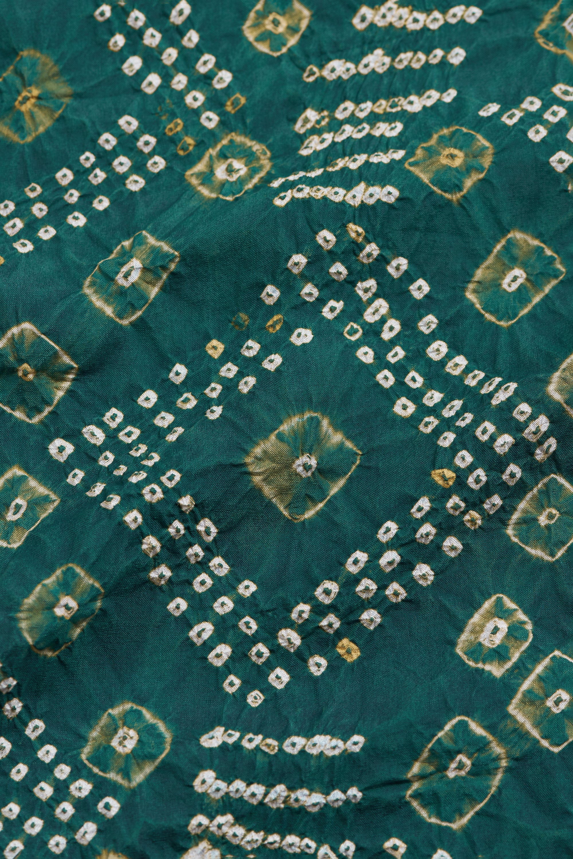 BOTTLE GREEN SILK DRESS