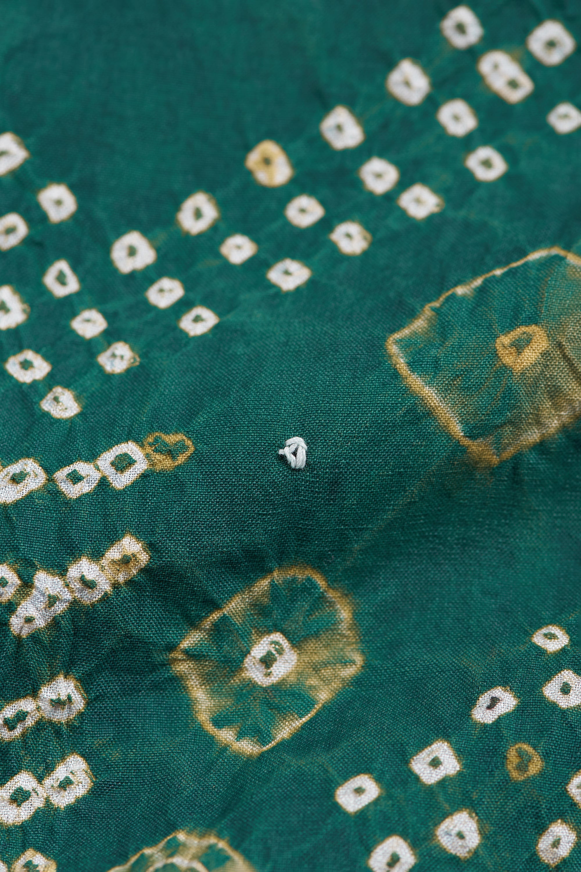 BOTTLE GREEN SILK DRESS