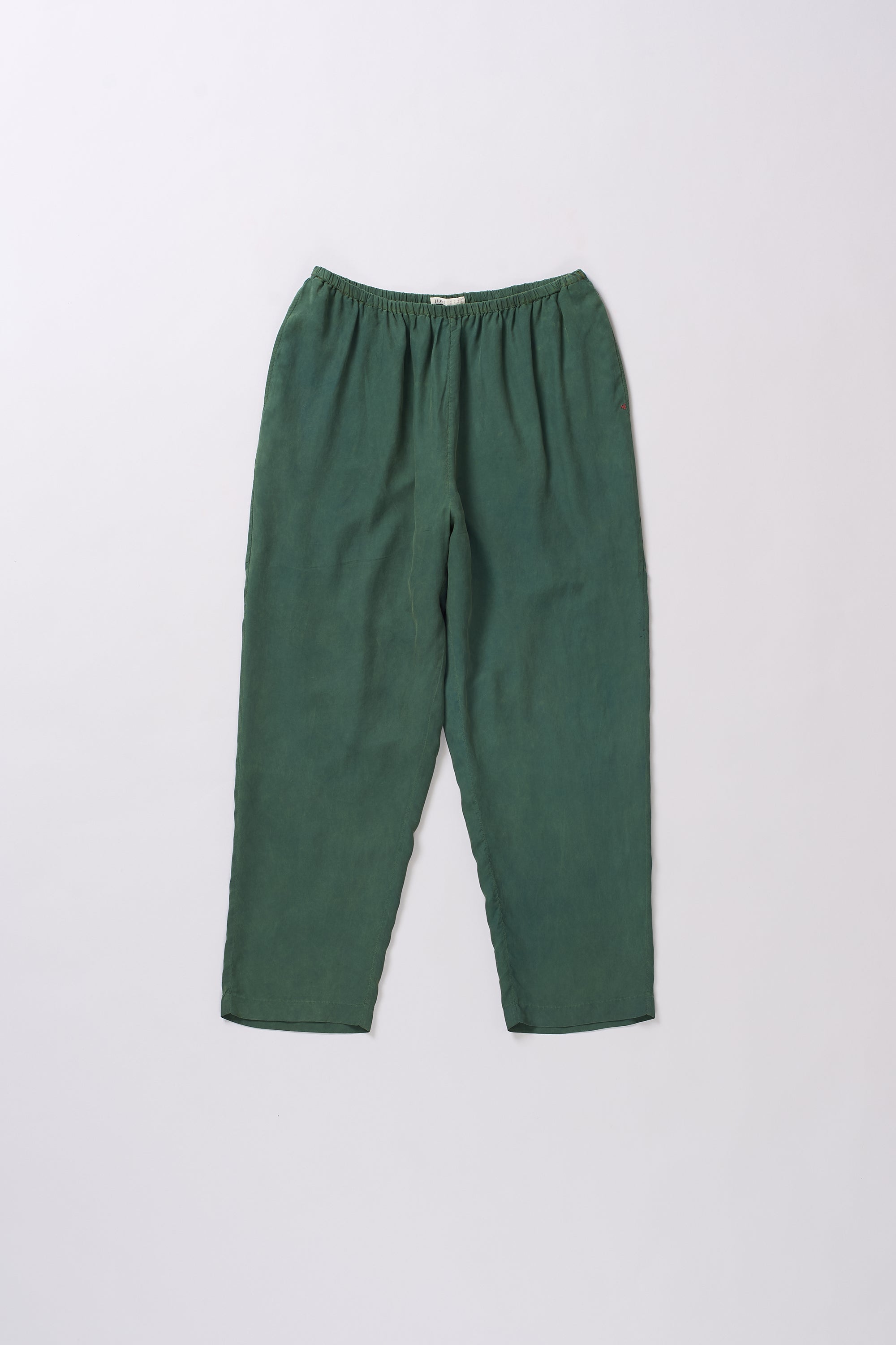 BANDHANI PANTS IN BOTTLE GREEN