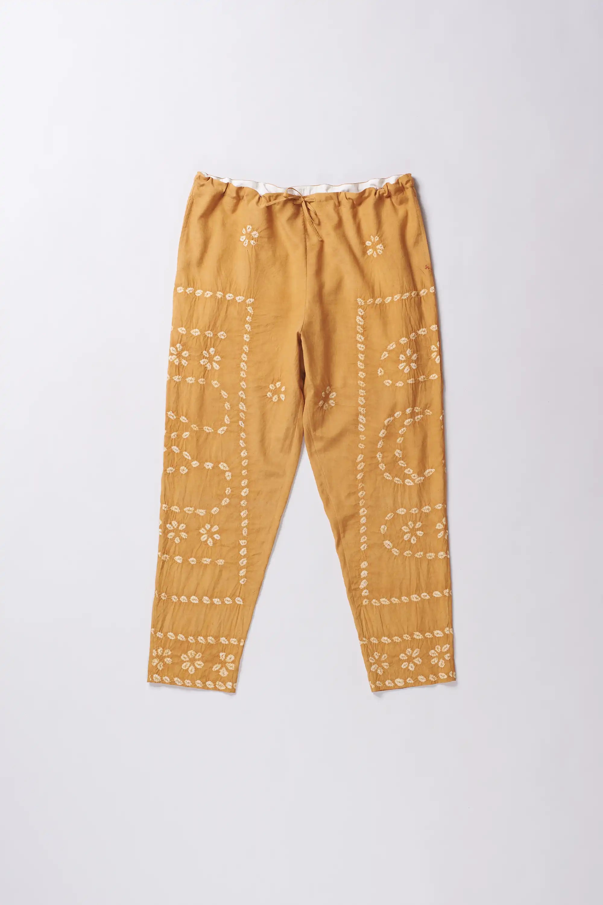 Mustard Yellow Bandhani Pant