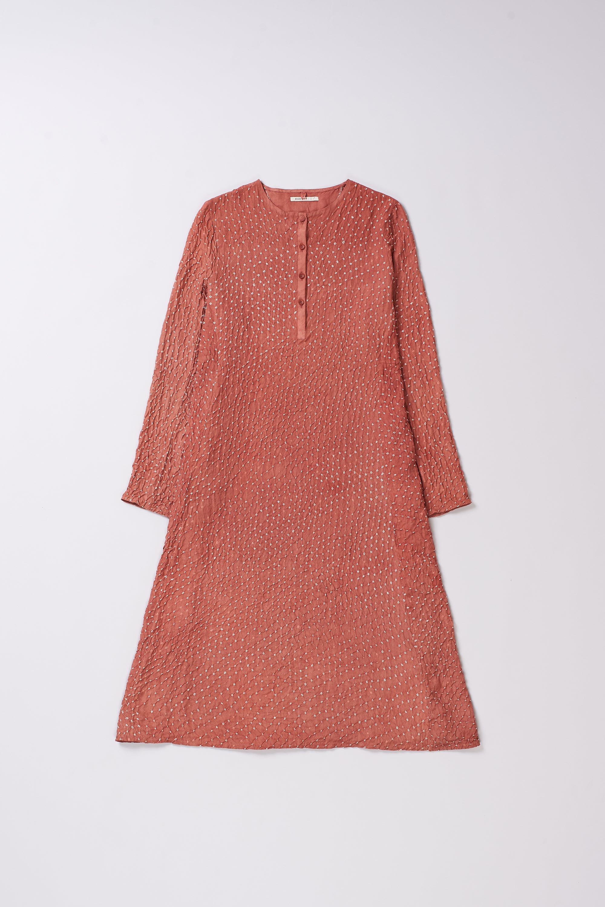 Rouge Pink Bandhani Dress