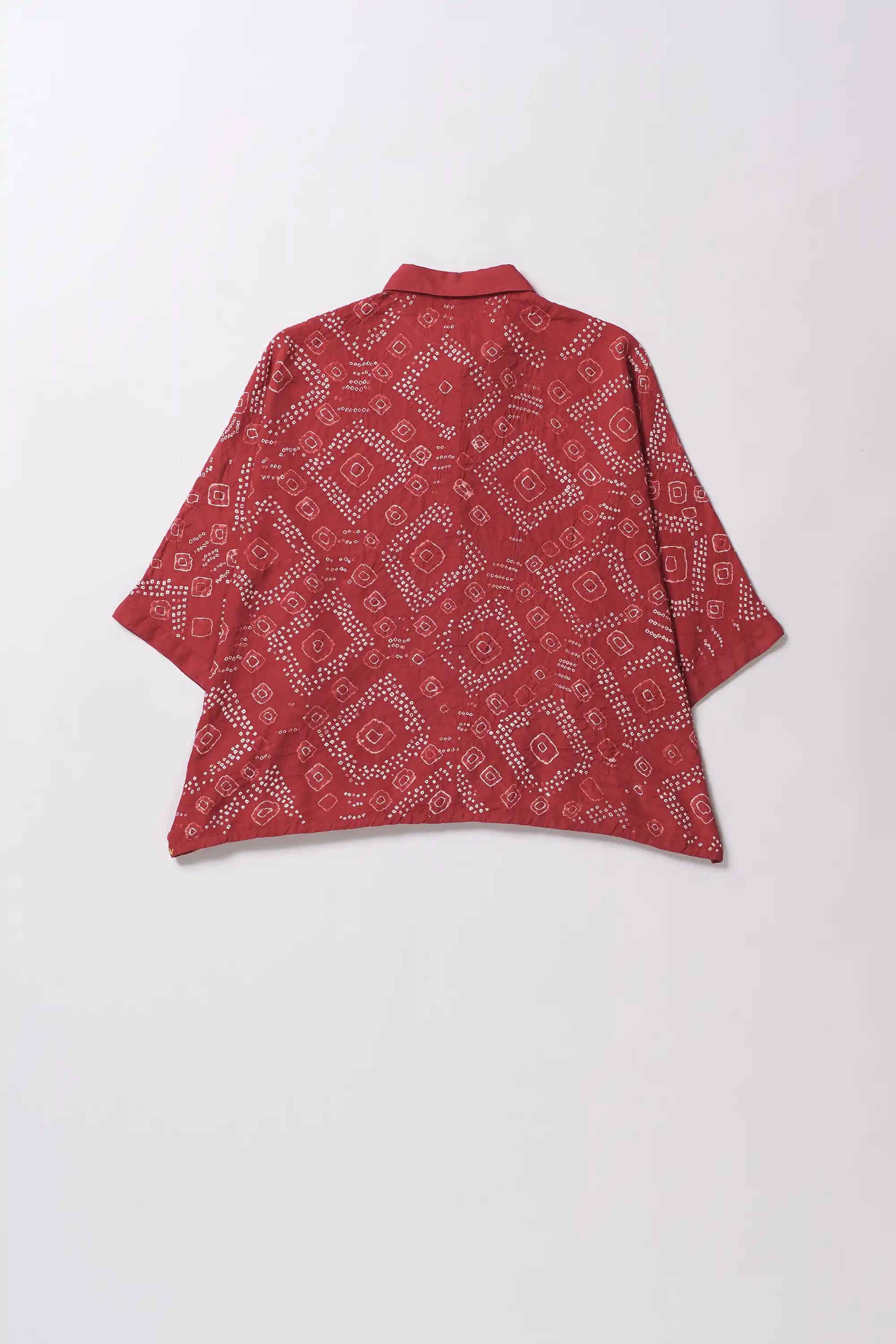 Red Bandhani Shirt