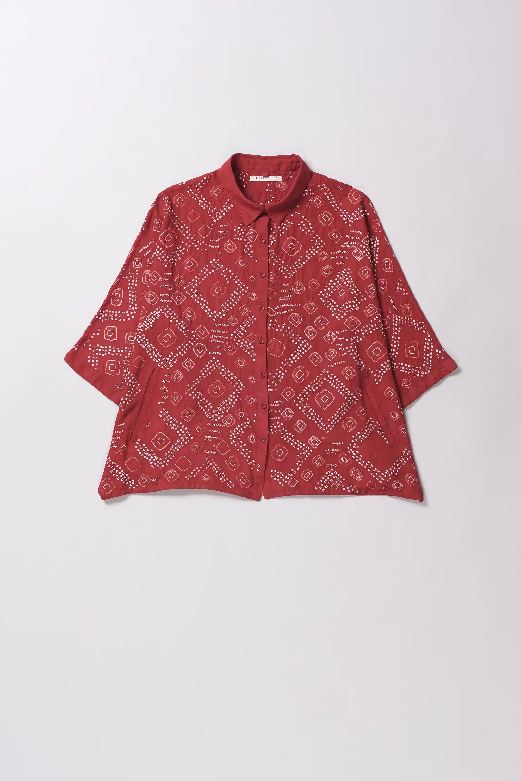 Red Bandhani Shirt