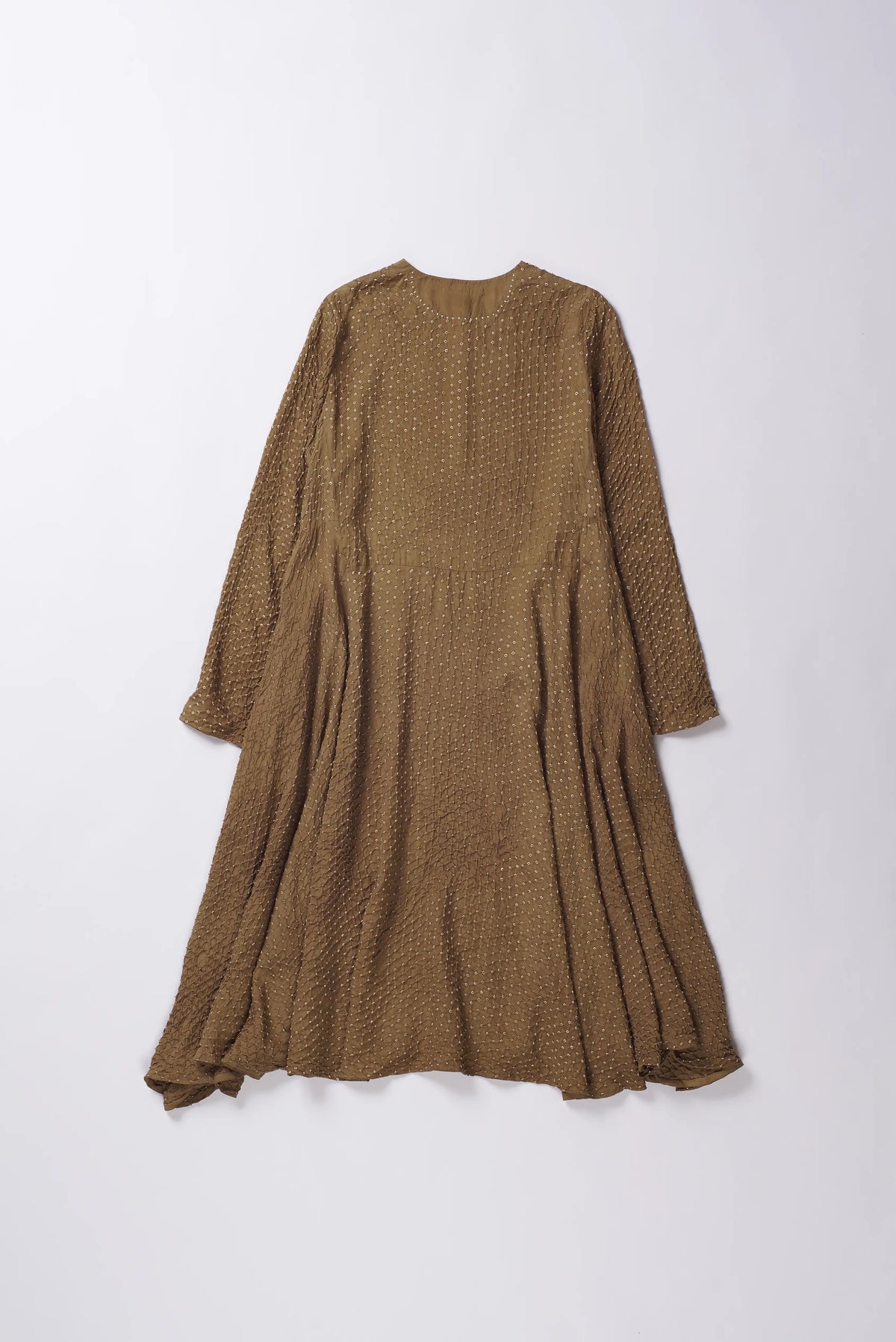 Filter Coffee Silk Bandhani Women Dress