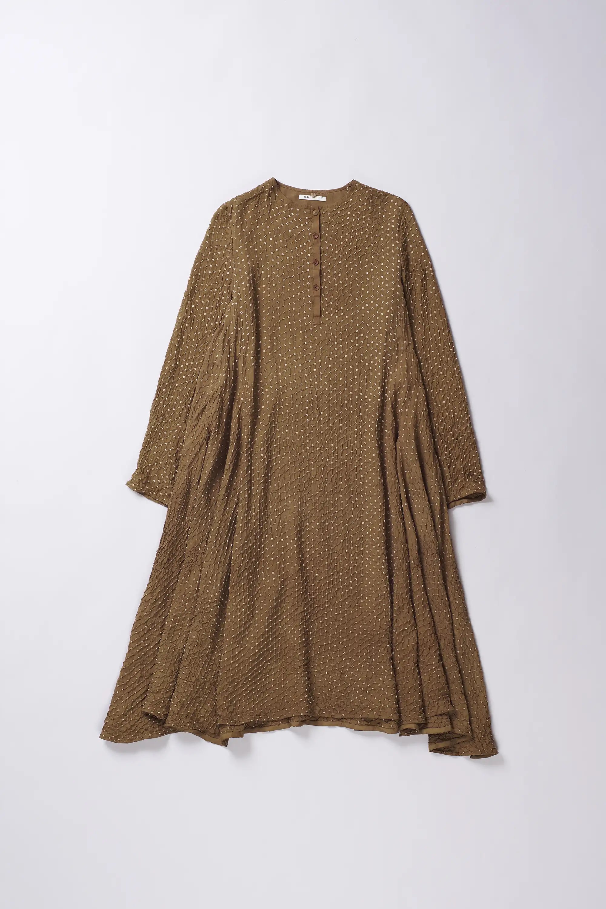 Filter Coffee Silk Bandhani Women Dress