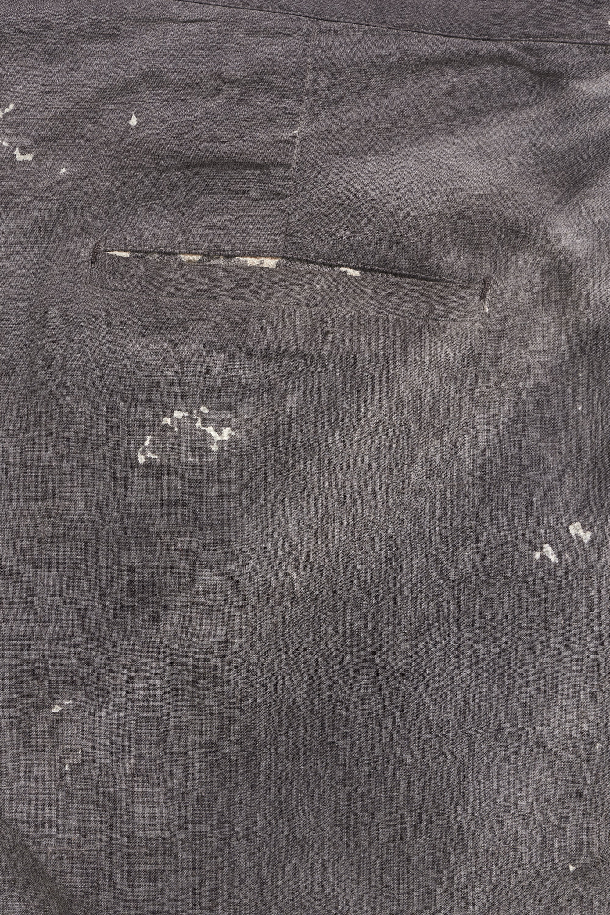 Dark fabric with a pocket