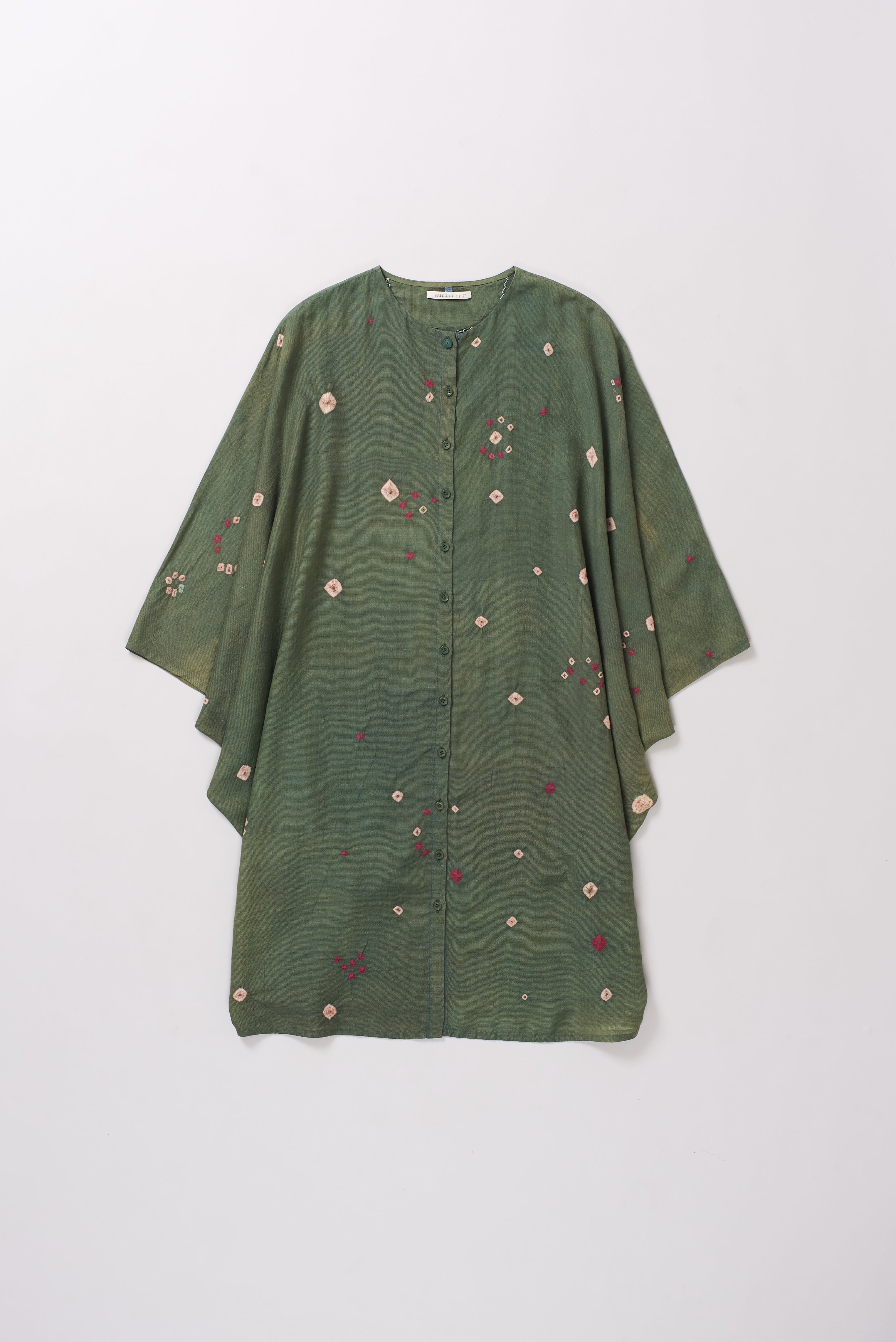 LEAF GREEN BANDHANI WOMEN DRESS