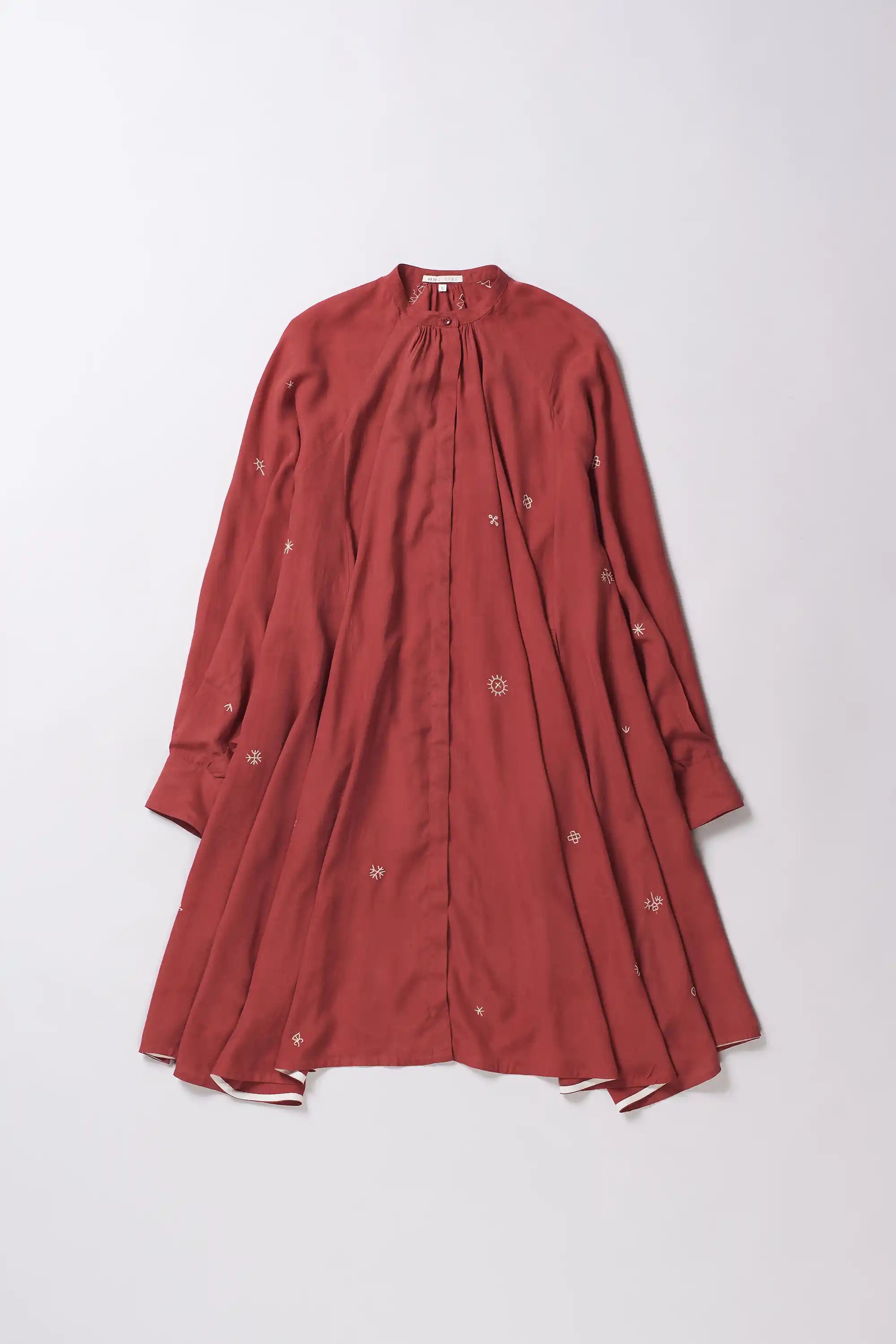 Women Crimson Pink Fine Silk Dress