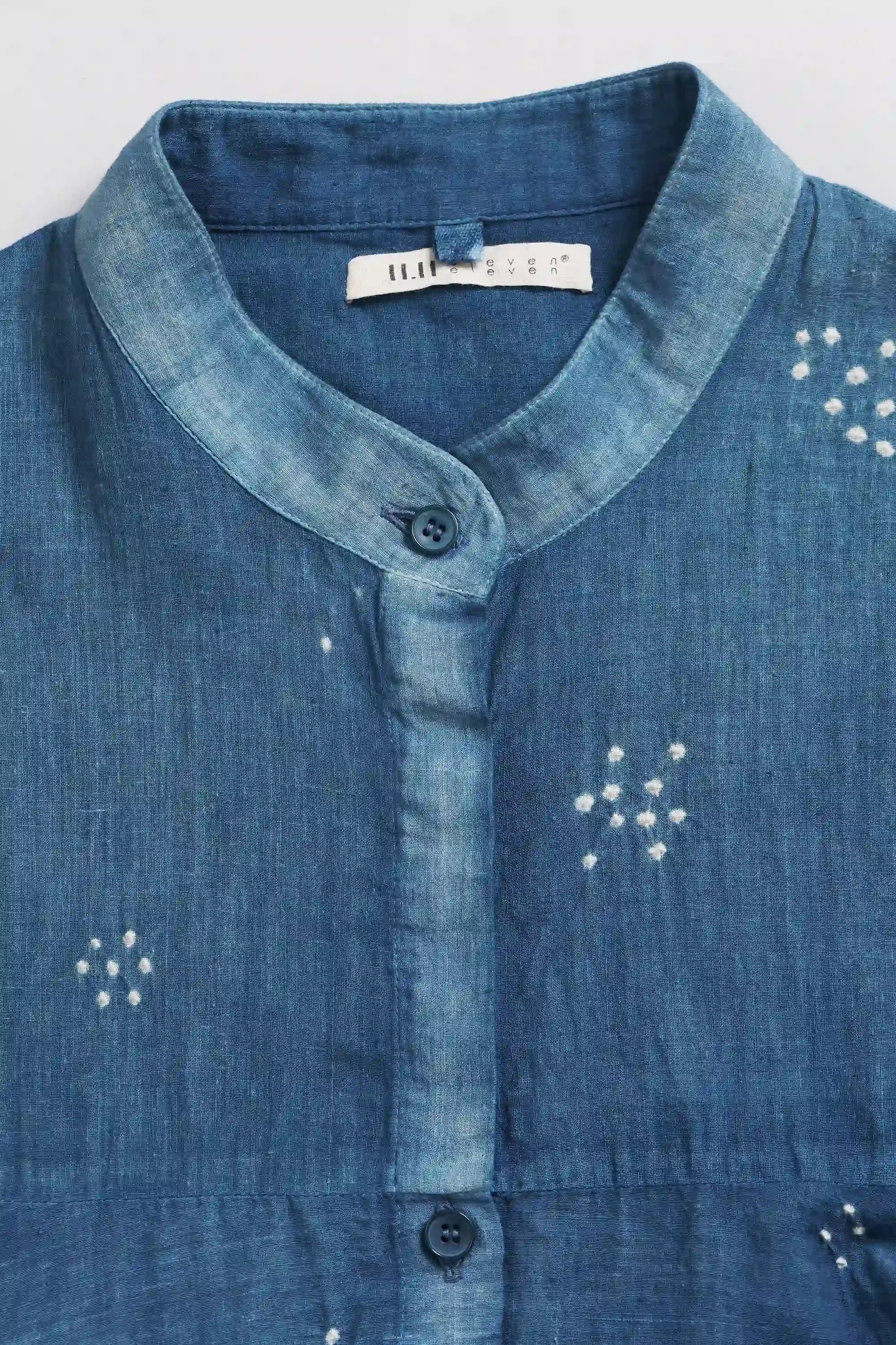 Flared Shirt Top in Cotton