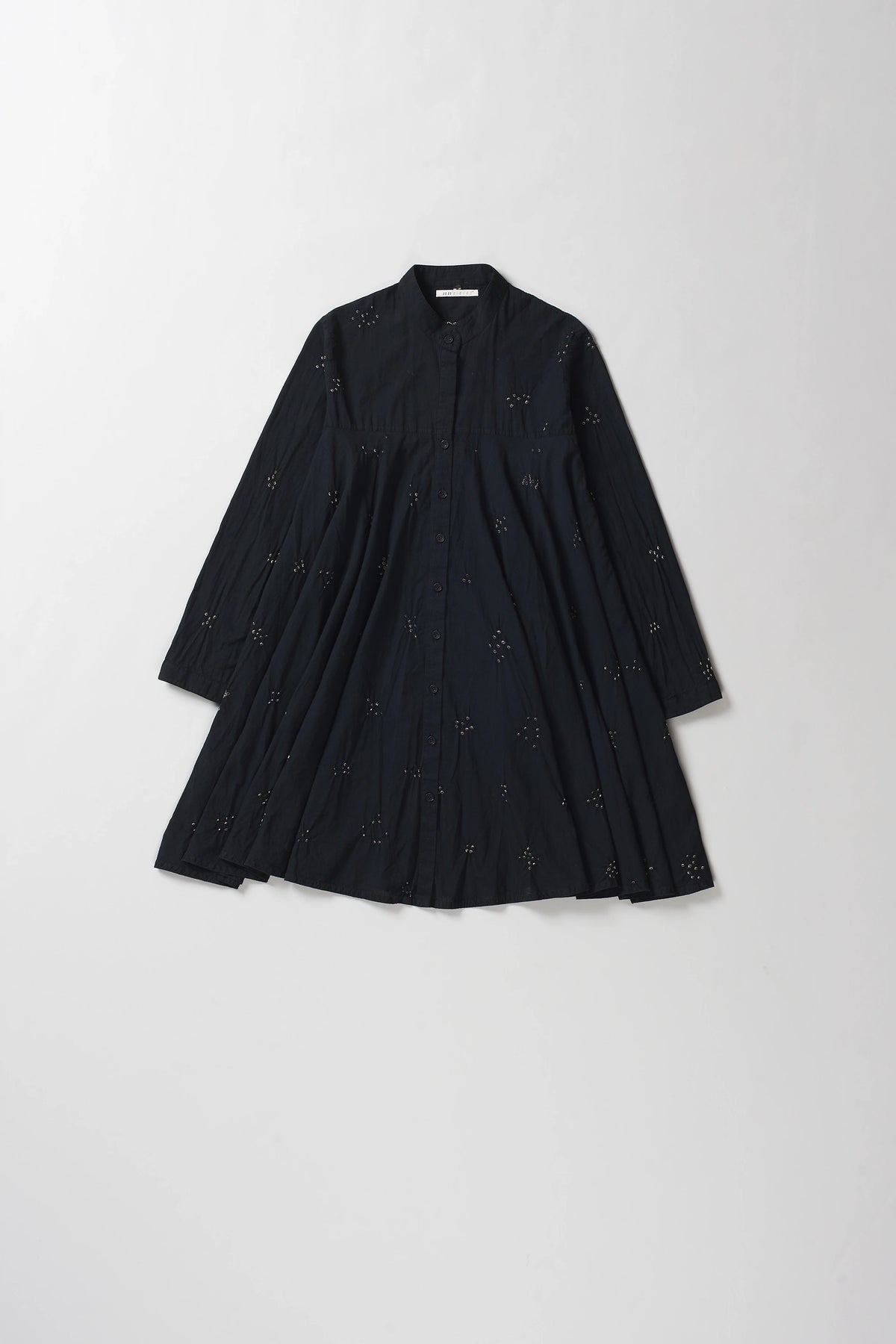 Black Bandhani Silk Dress