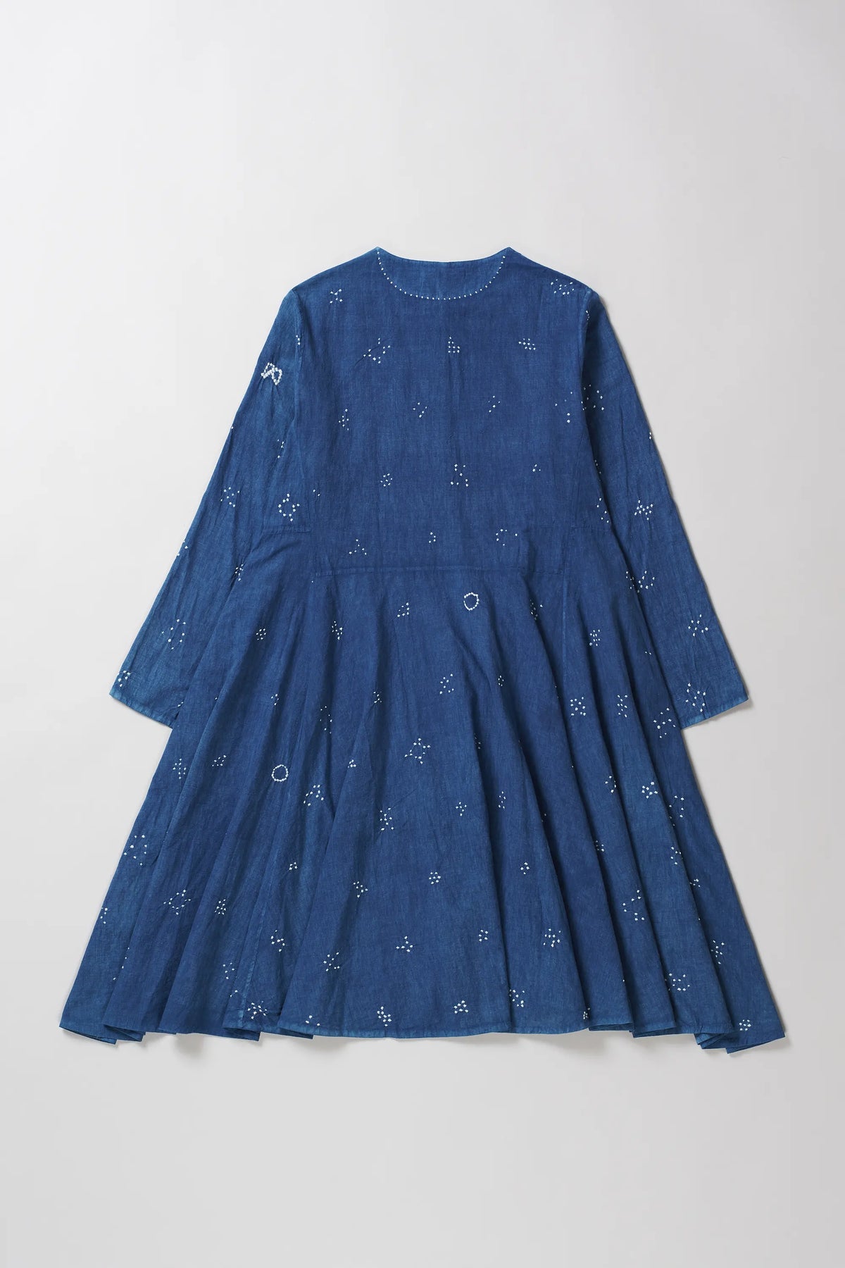 Bandhani Dress in Medium Indigo
