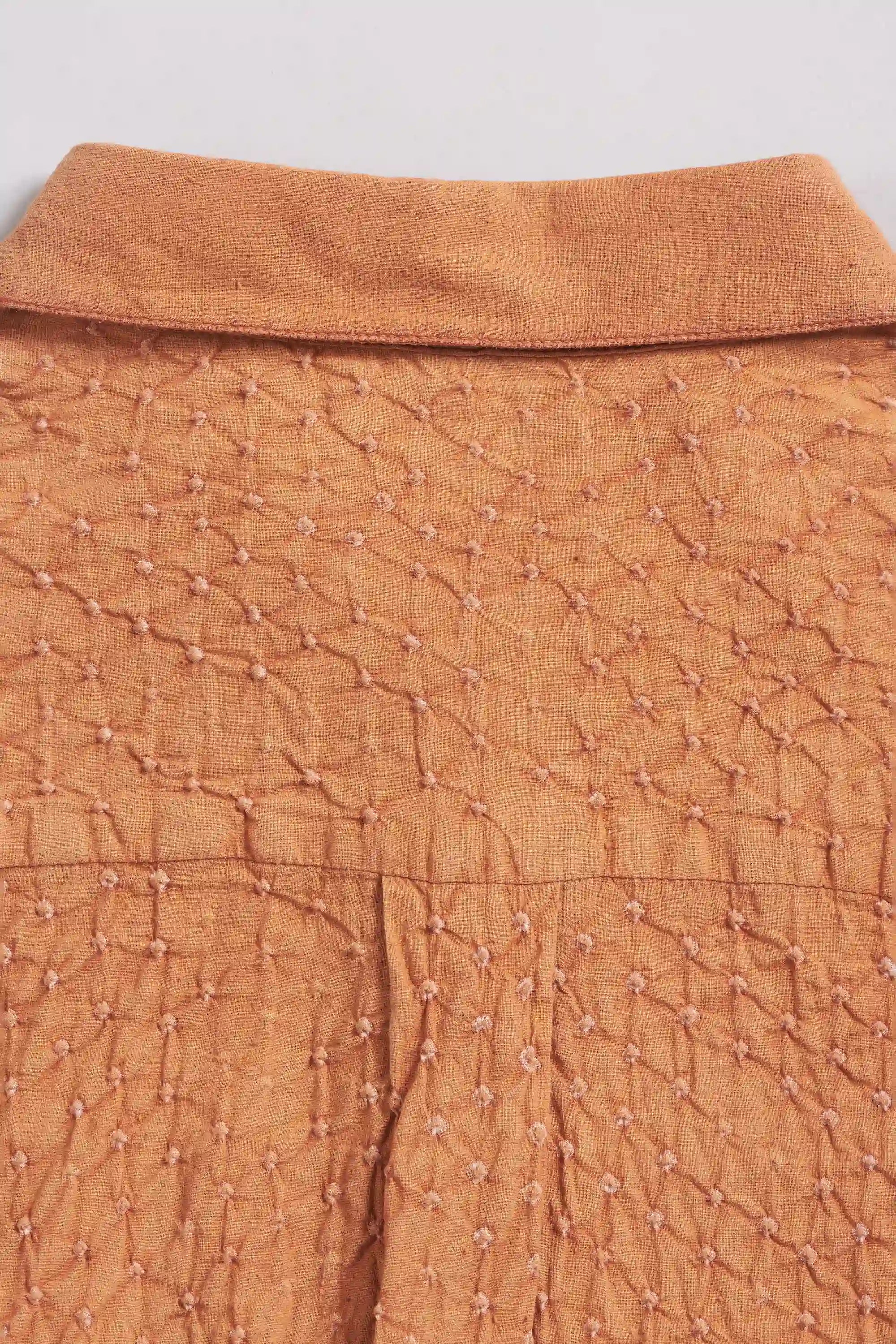 Sunset Orange Bandhani Unisex Shirt