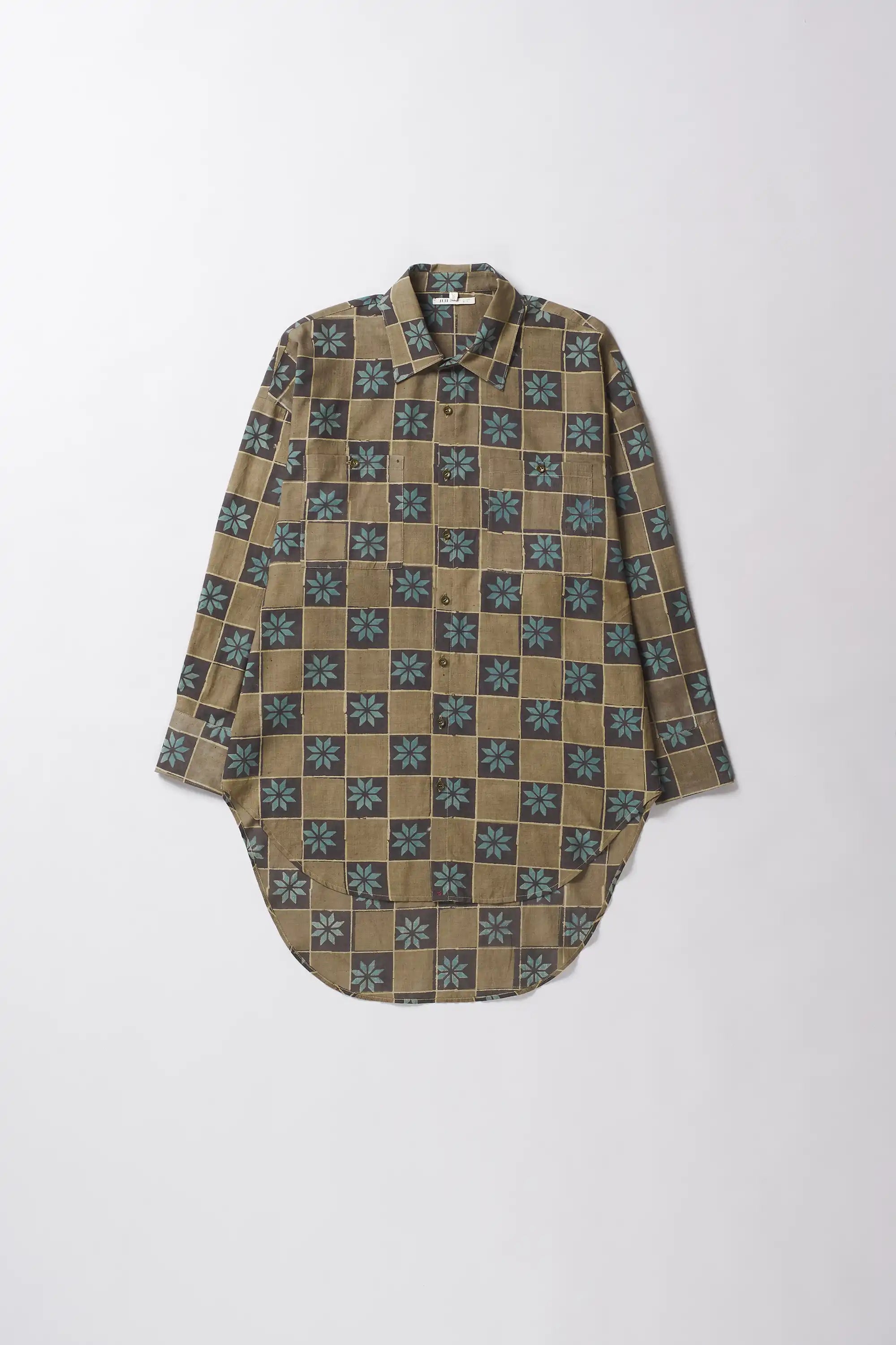 Block Print Vboy Shirt