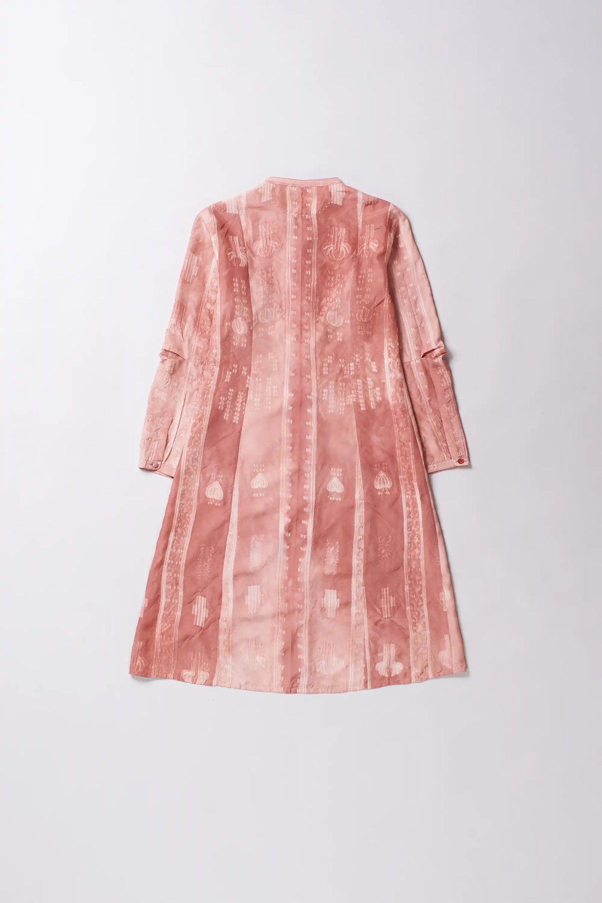 Chalk Pink Dress with Shibori