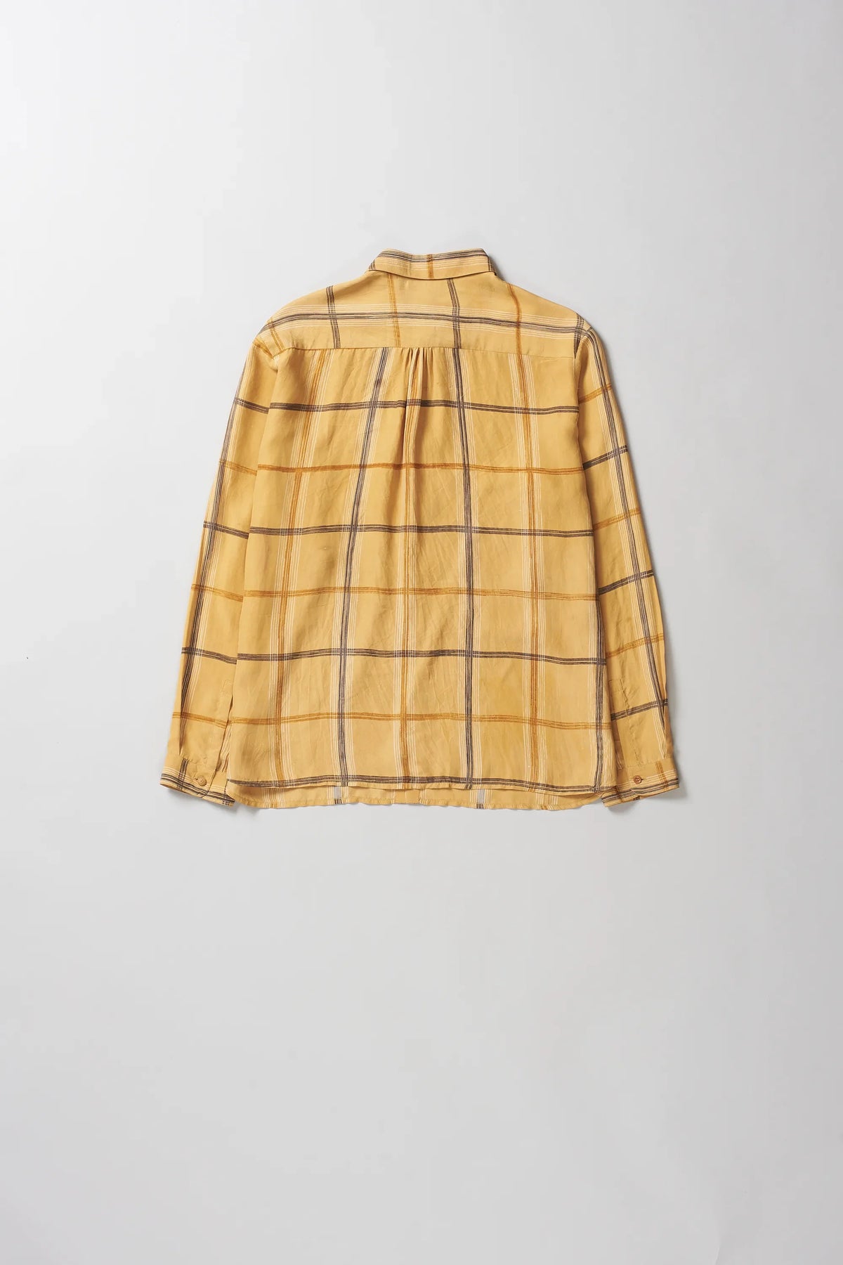 Checked Shirt in Mustard Yellow